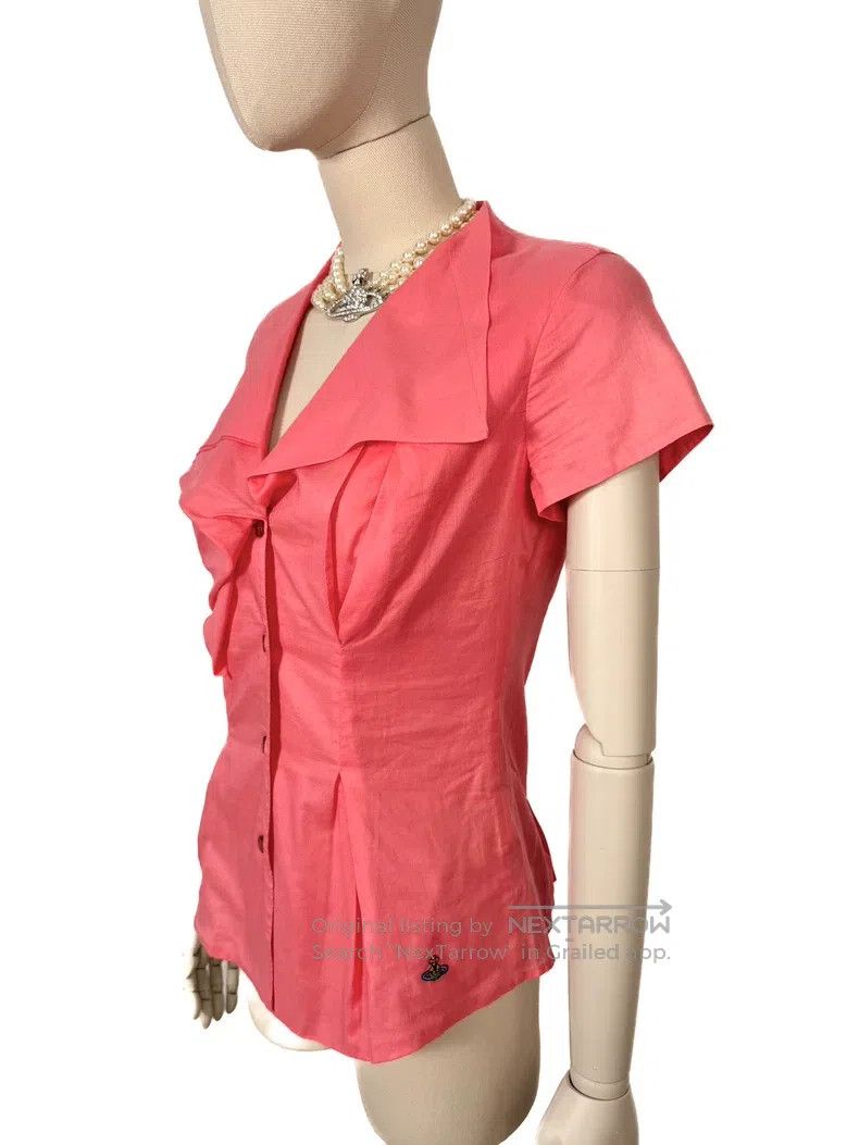 Vivienne Westwood Vivienne Westwood Pink Asymmetrical Short Sleeve Tailored Size XS / US 0-2 / IT 36-38 - 6 Thumbnail