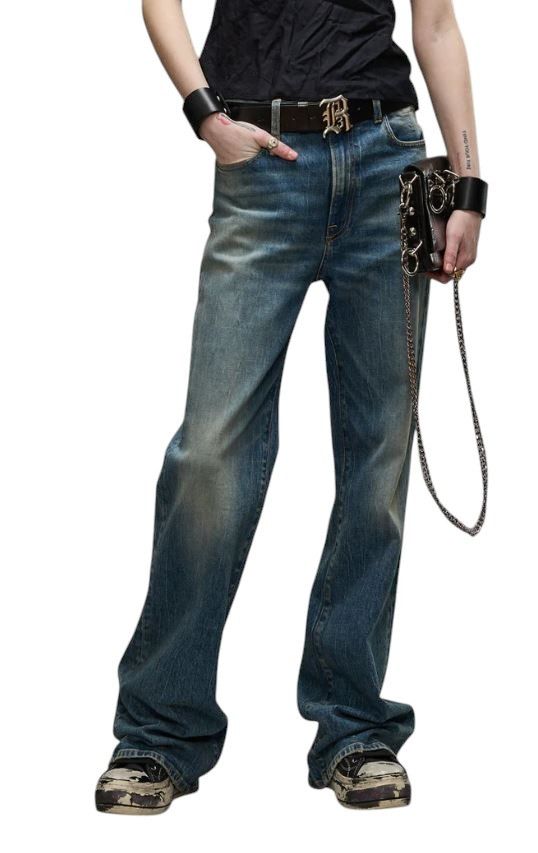 R13 JANE 28 Kelly Stretch Flared Blue PF25 Jeans 87209 Size 28" / US 6 / IT 42 - 1 Thumbnail