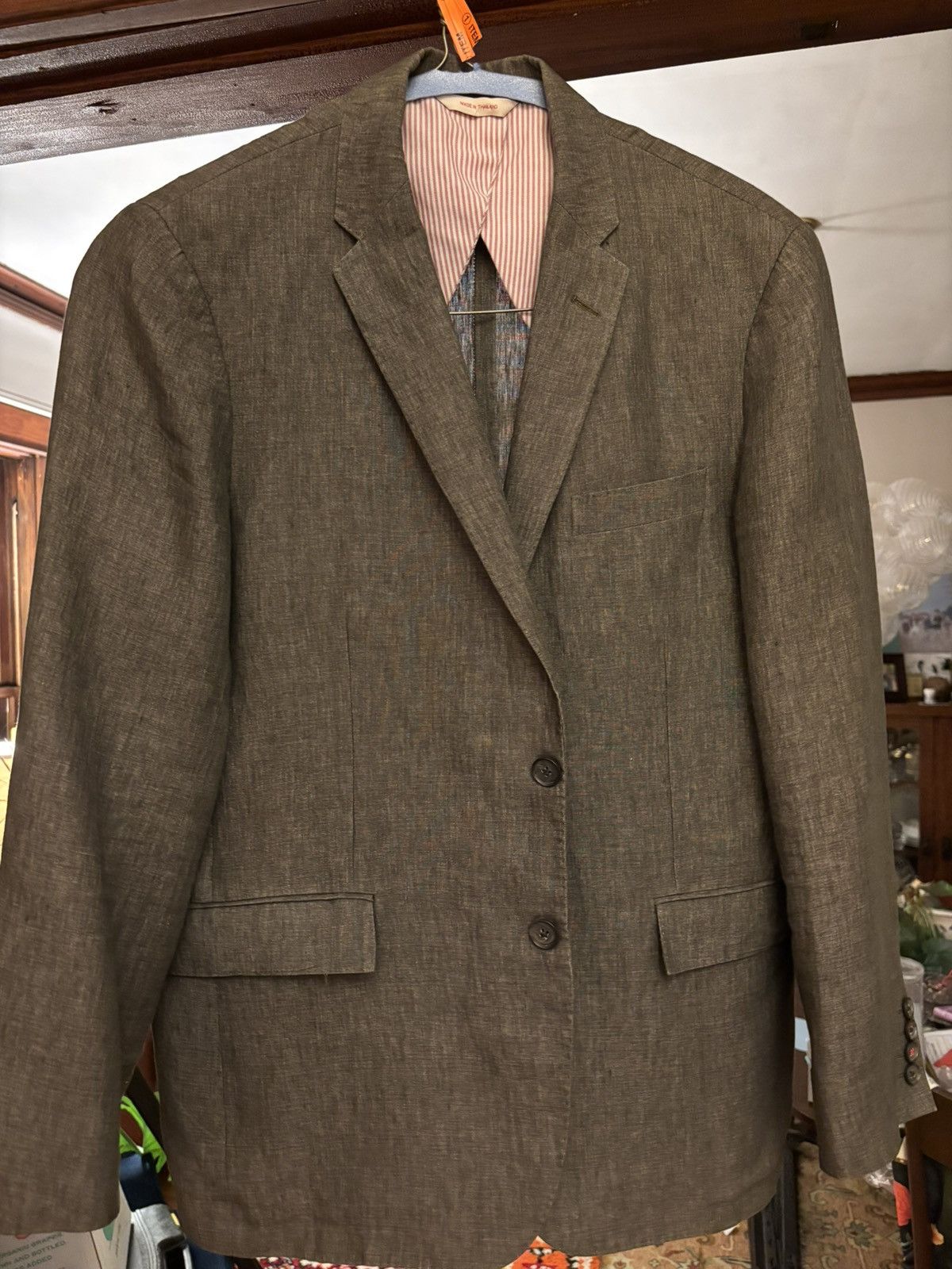 Brooks Brothers Brooks Brothers Red Fleece Linen Sport Coat 42R Size 42R - 1 Thumbnail