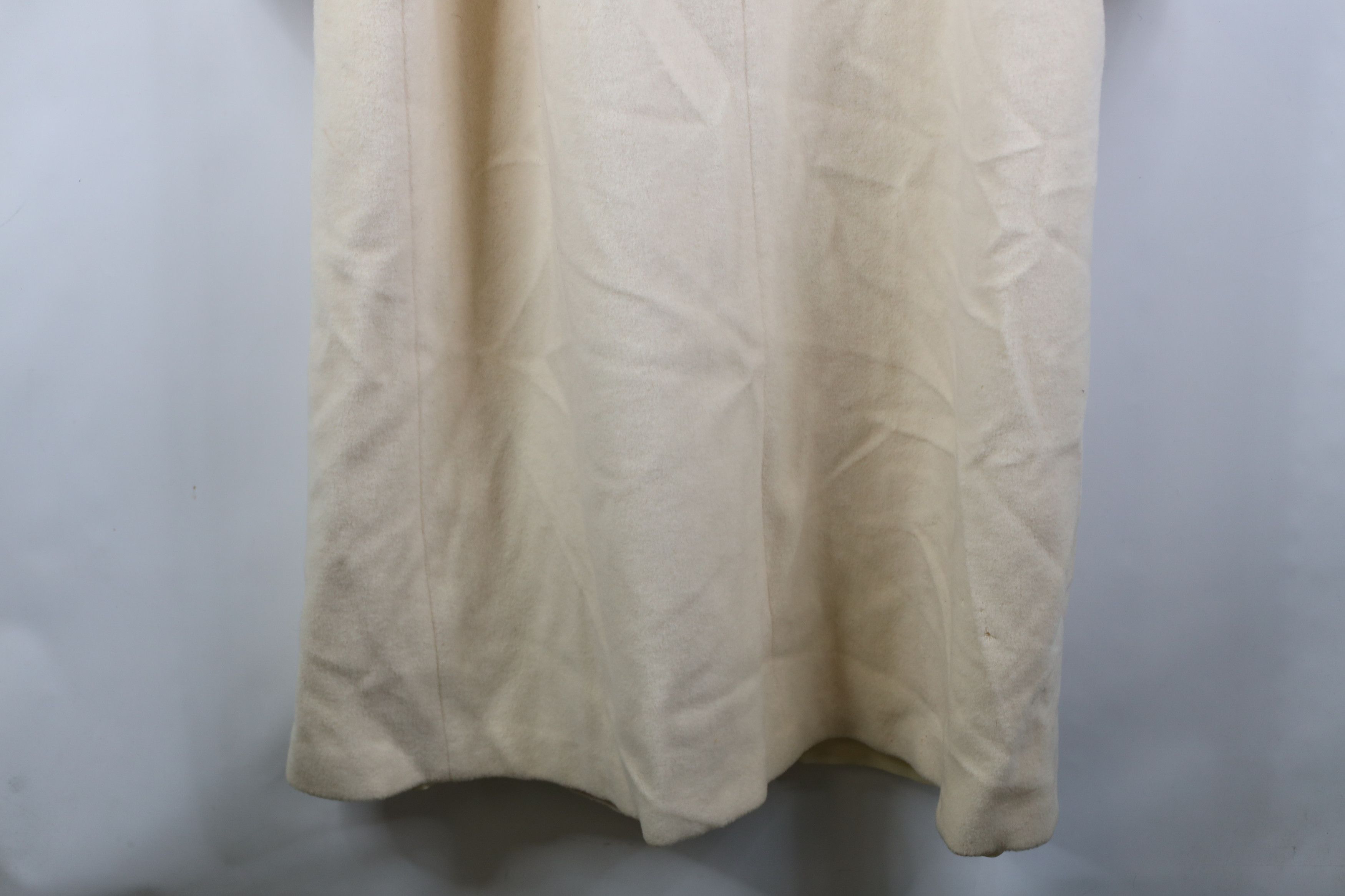 Vintage Vintage 90s Streetwear Lace Shawl Overcoat Jacket Cream USA Size XXL / US 16-18 / IT 52-54 - 15 Thumbnail