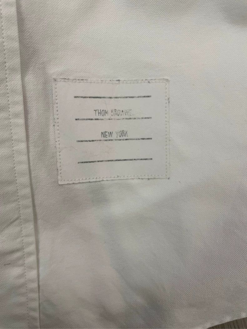 Thom Browne Thom browne White button striped shirt 2504-Nextarrow Size US L / EU 52-54 / 3 - 5 Thumbnail