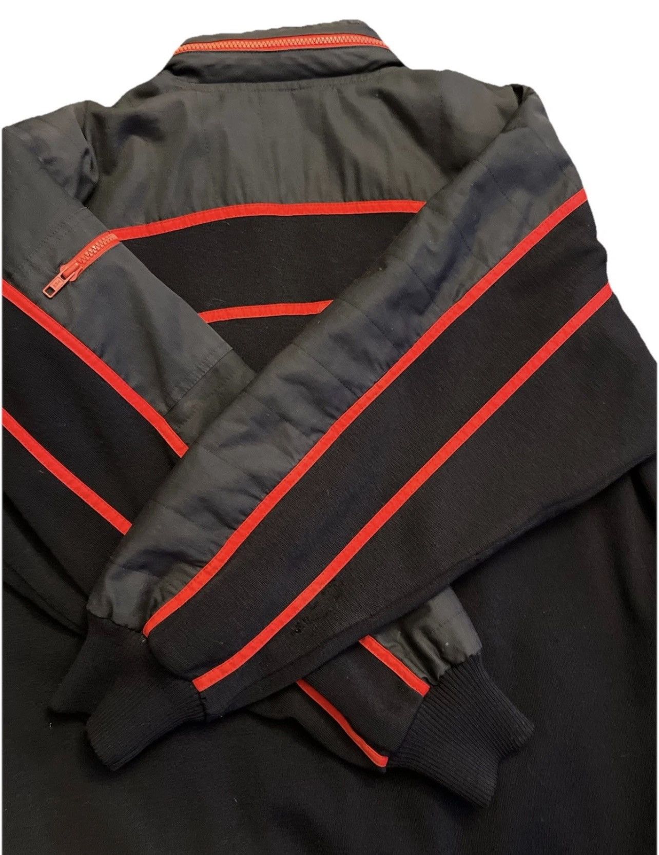 Paul & Shark Vintage Paul & Shark Yachting Harrods Italy Black Red Full Z Size US L / EU 52-54 / 3 - 15 Thumbnail