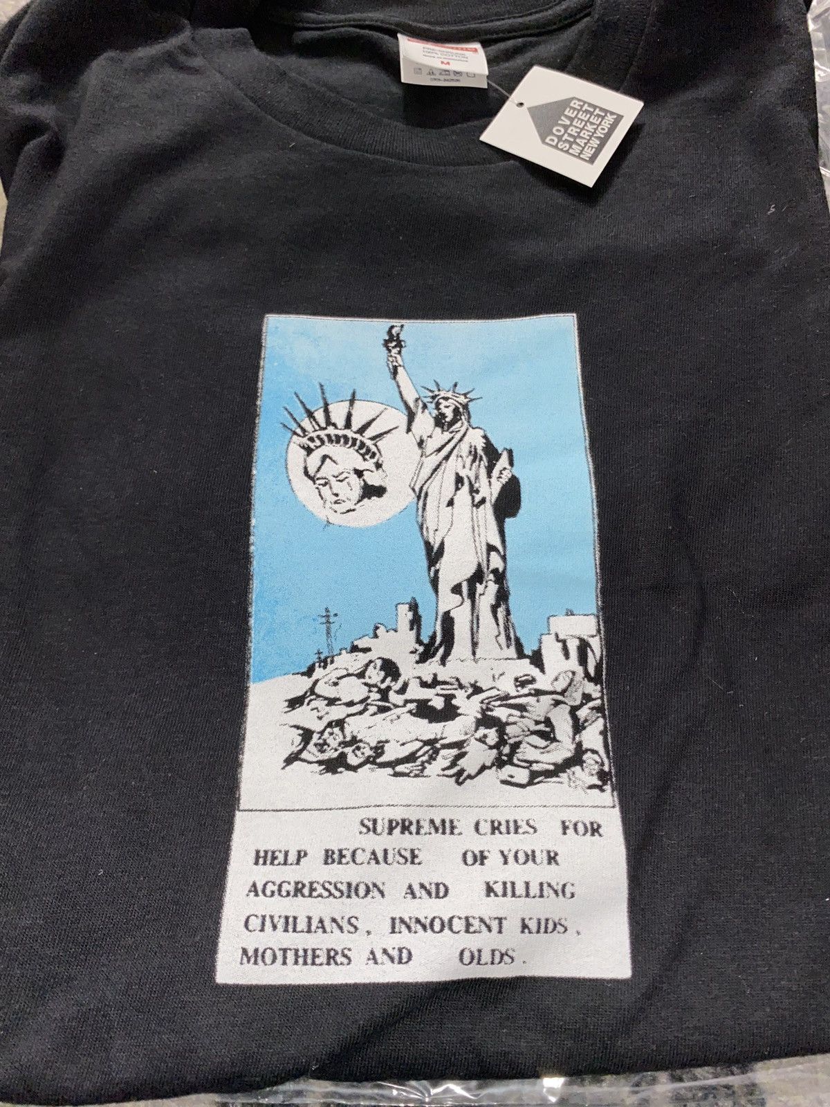 Supreme Supreme Liberty Tee Black Size US M / EU 48-50 / 2 - 2 Thumbnail