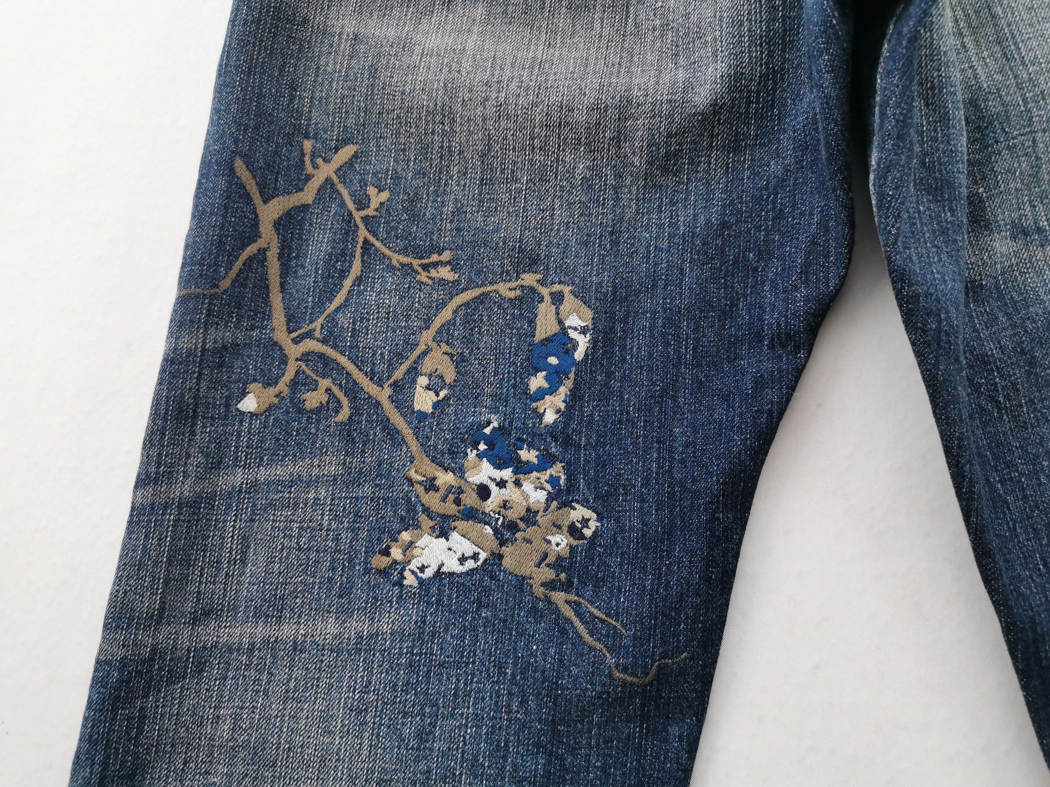 Paul Smith Paul Smith Embroidery Floral Denim Waist 29 Size US 29 - 6 Thumbnail