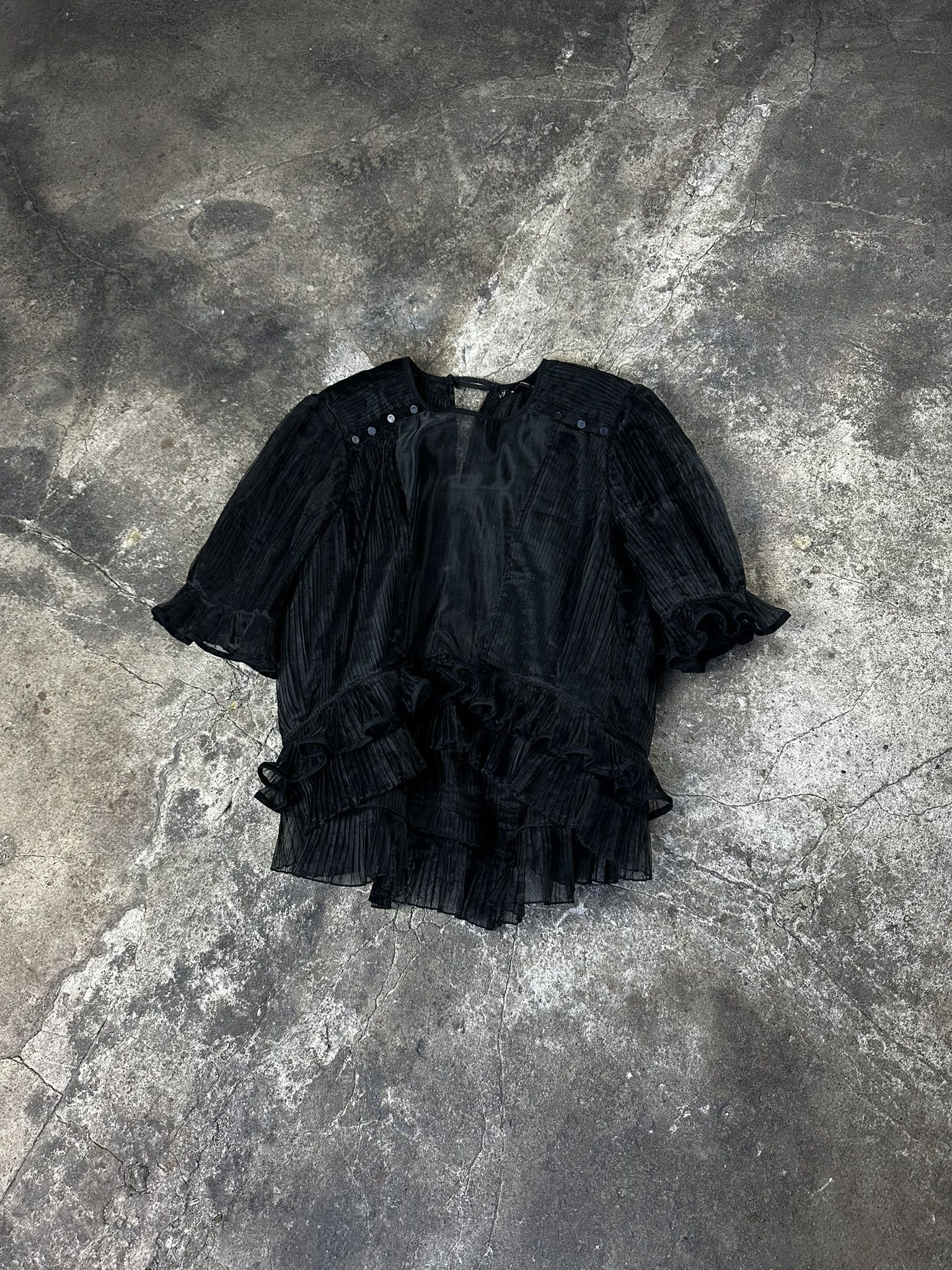 Isabel Marant Isabel Marant Pleated Avant Garde Viscose Blouse Size L / US 10 / IT 46 - 1 Thumbnail