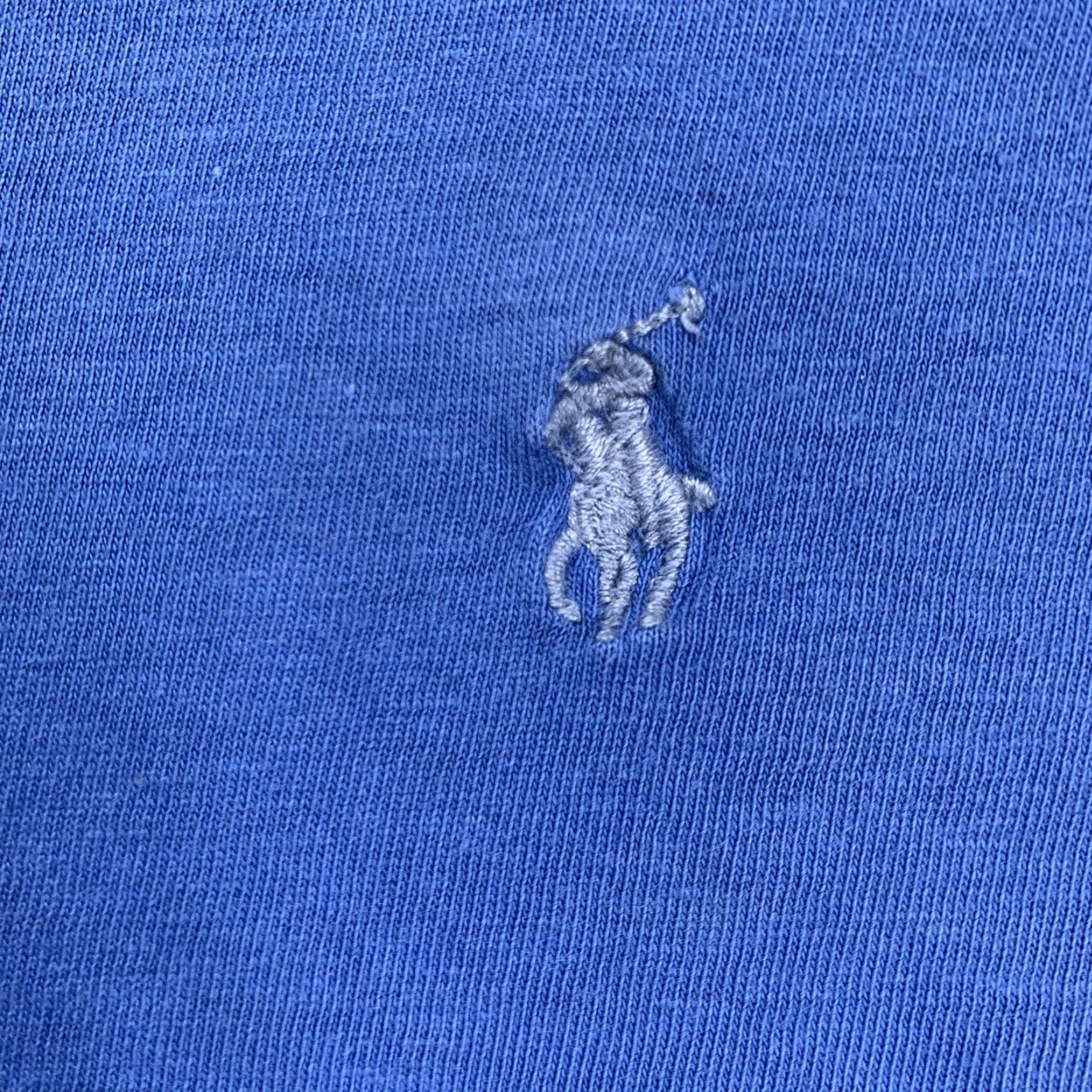 Ralph Lauren VINTAGE Polo Ralph Lauren T Shirt Men’s Large Blue 90s Cotton Blend Short Sleeve Logo Mens Size US L / EU 52-54 / 3 - 2 Thumbnail