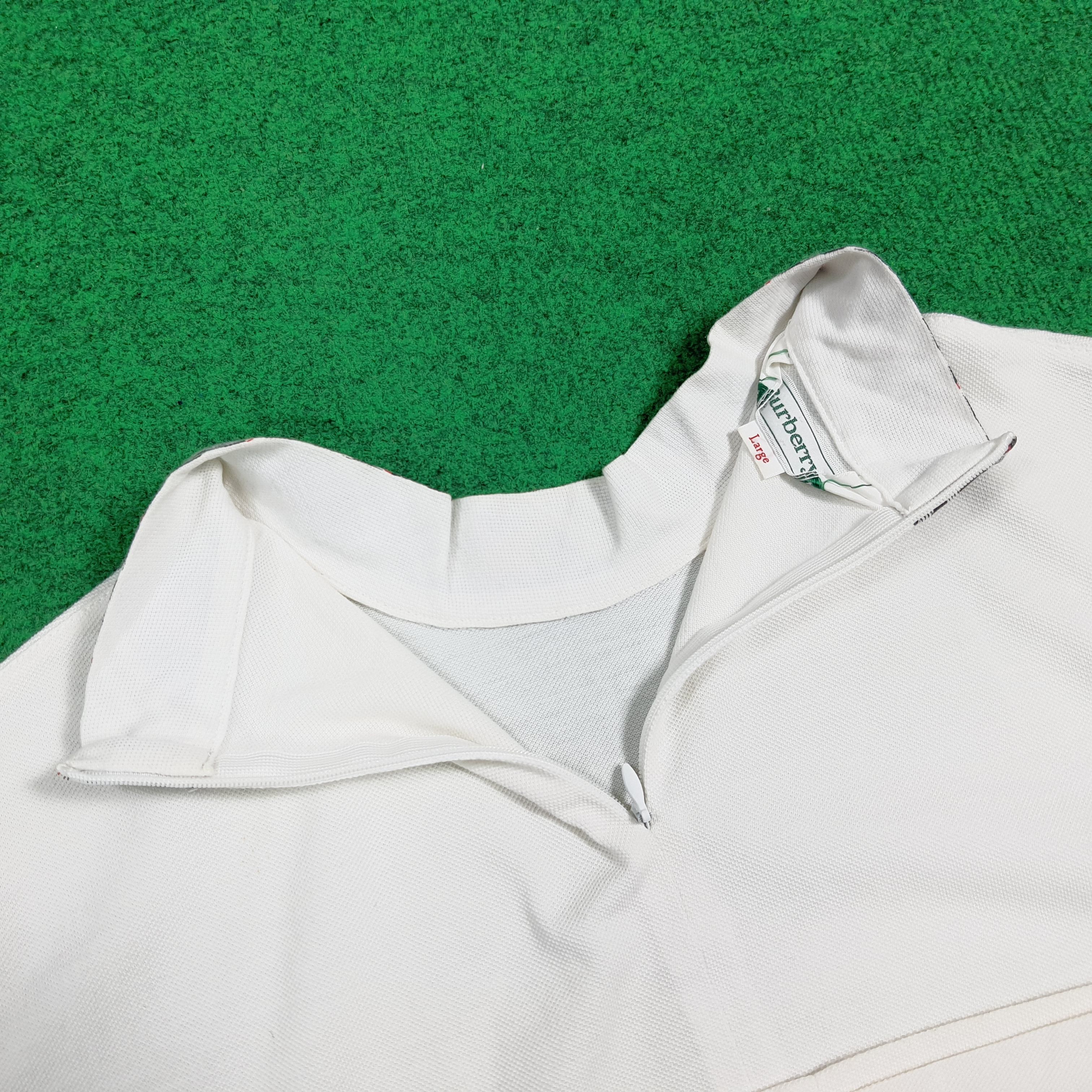 Burberry Vintage Burberrys' Nova Check Back Zipper Tshirt C285N4 Size M / US 6-8 / IT 42-44 - 5 Thumbnail