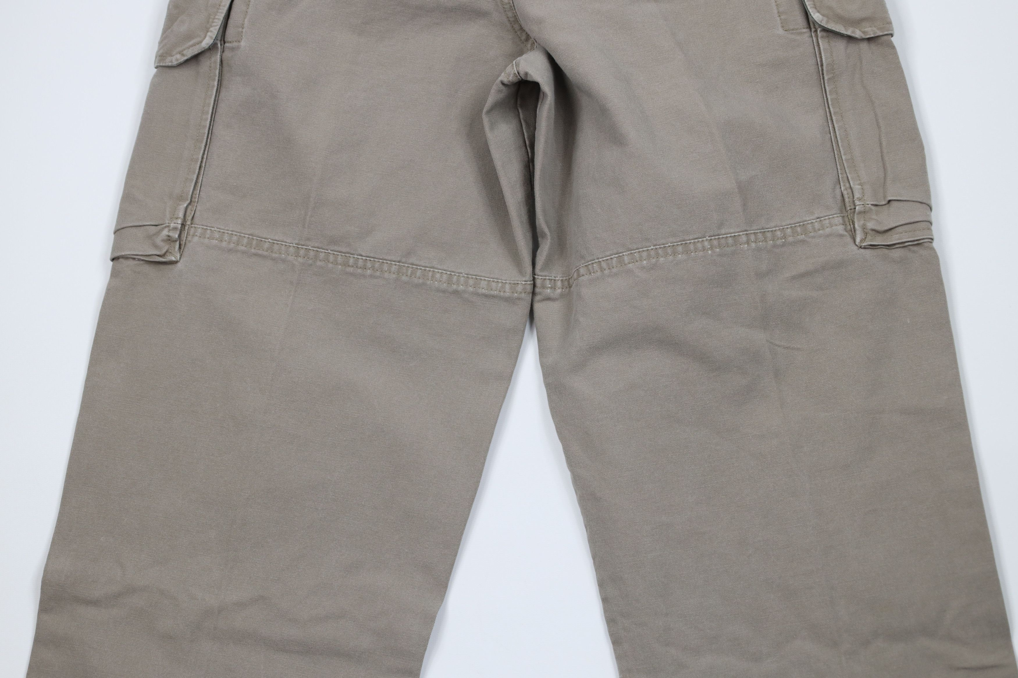 Vintage Vintage 90s Y2K Streetwear Canvas Wide Leg Cargo Pants Beige Size US 29 - 12 Thumbnail