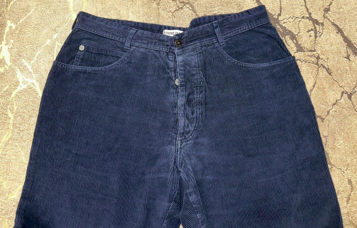 Stone Island Rare Stone Island Marina 1985 Corduroy Trousers Size 52 36 Size US 36 / EU 52 - 11 Thumbnail