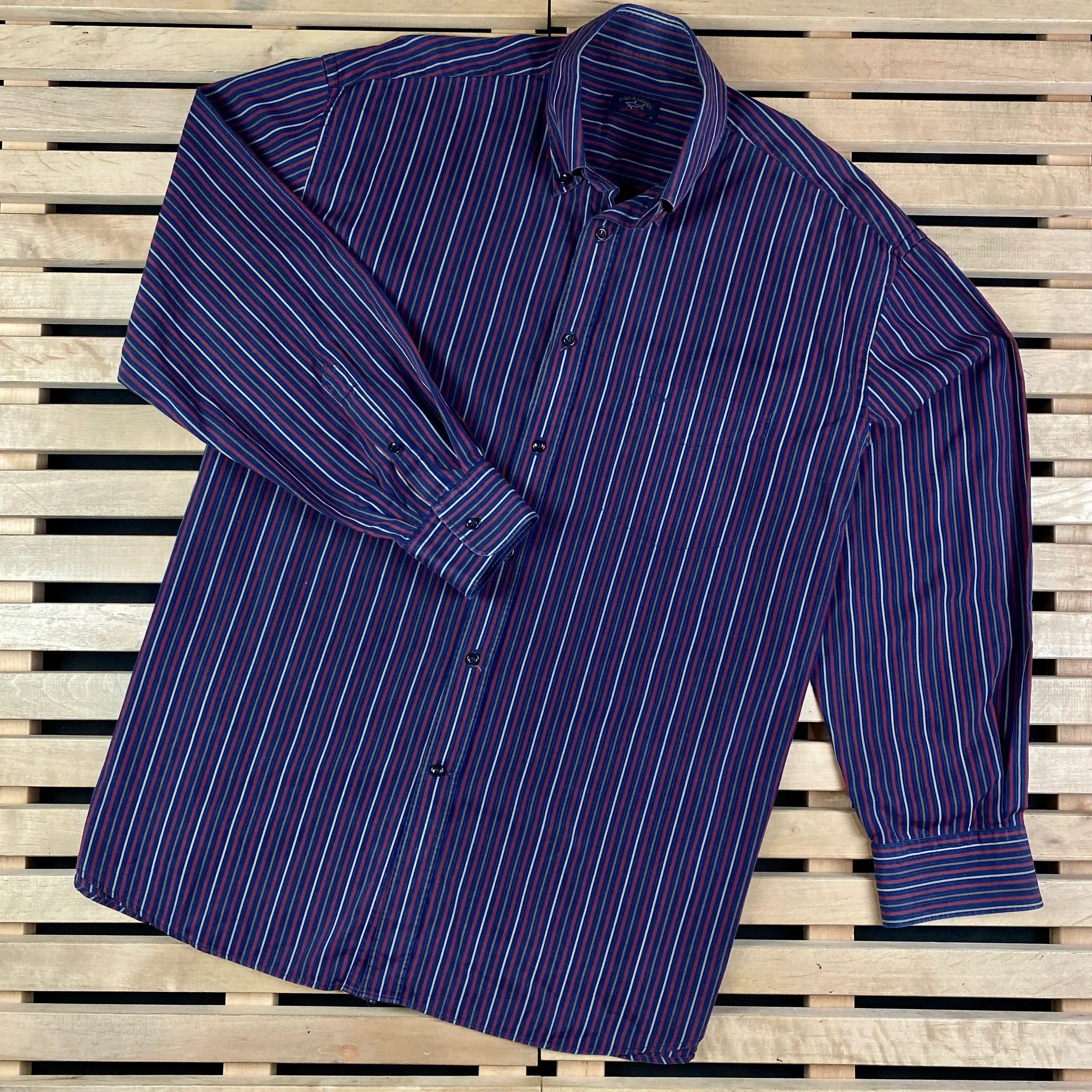 Paul & Shark × Vintage Men’s Shirt Long Sleeve Paul Shark Vintage Size 45 Size US XXL / EU 58 / 5 - 1 Thumbnail