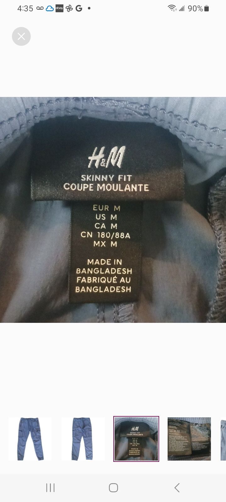 H&M H&M Skinny-Fit Track-Pants Size US 33 - 3 Thumbnail