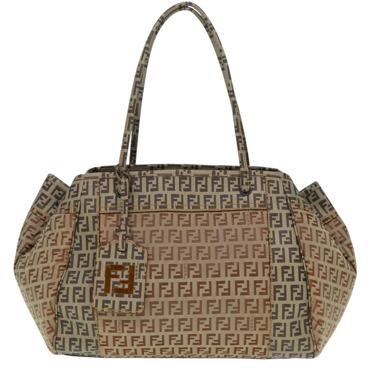 Fendi Zucca Beige Canvas Tote Bag (Pre-Owned) Size ONE SIZE - 1 Thumbnail