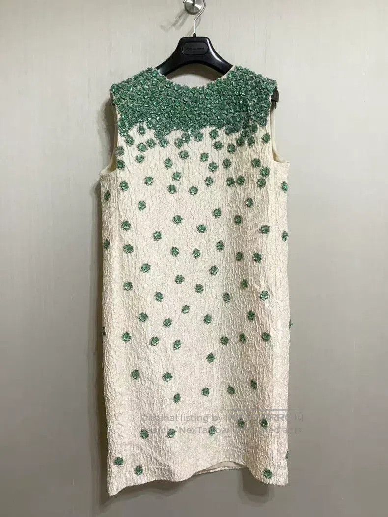 Dries Van Noten Dries Van Noten Heavy Beaded Silk Brocade Dress Size M / US 6-8 / IT 42-44 - 1 Thumbnail