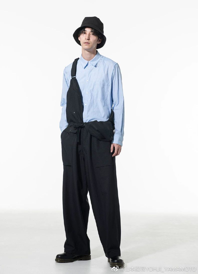 Yohji Yamamoto Yohji Yamamoto size os Trosyte suspenders pants Size US 30 / EU 46 - 3 Thumbnail