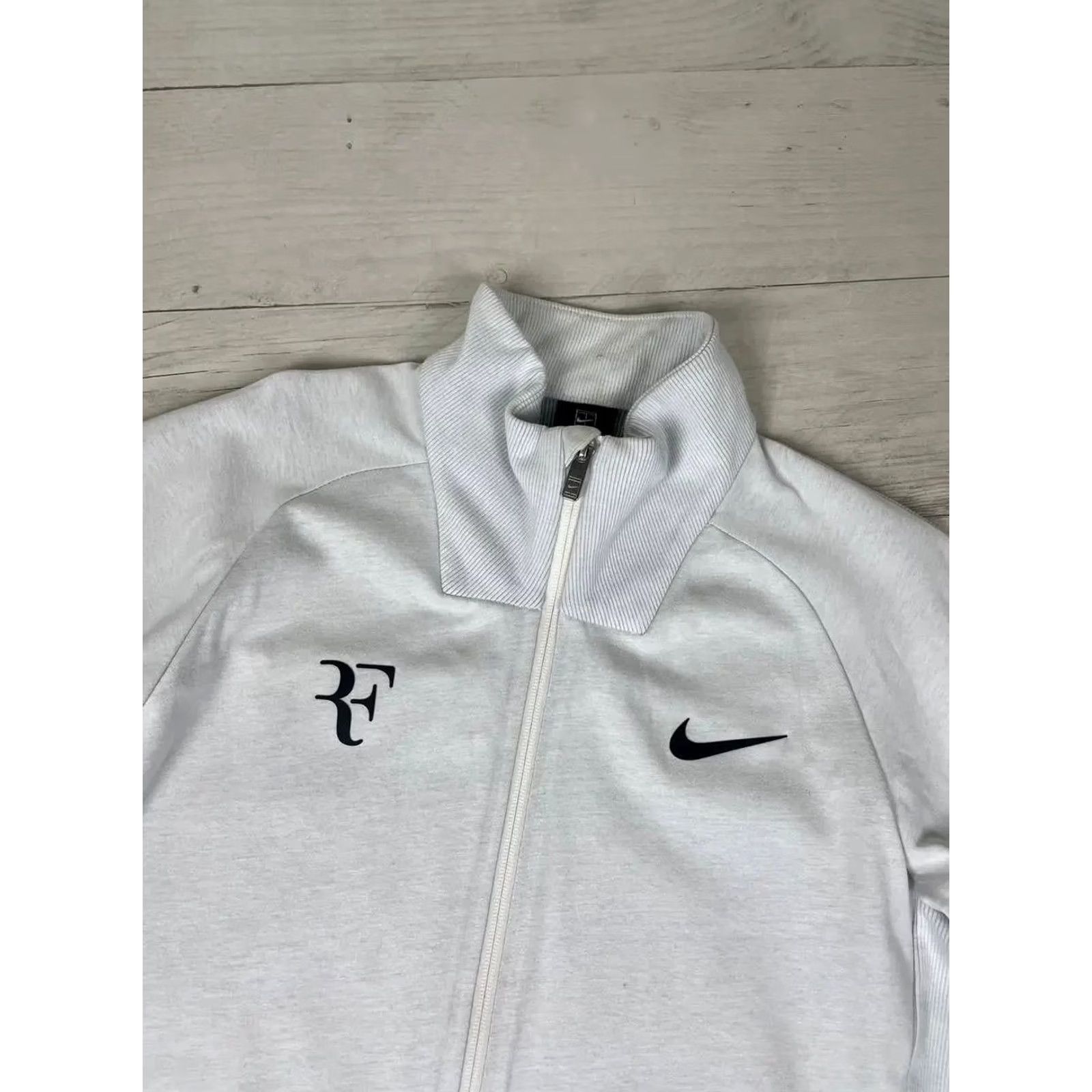 Nike VINTAGE Nike RF Track Jacket White S Men Sports Tennis Size US S / EU 44-46 / 1 - 2 Thumbnail
