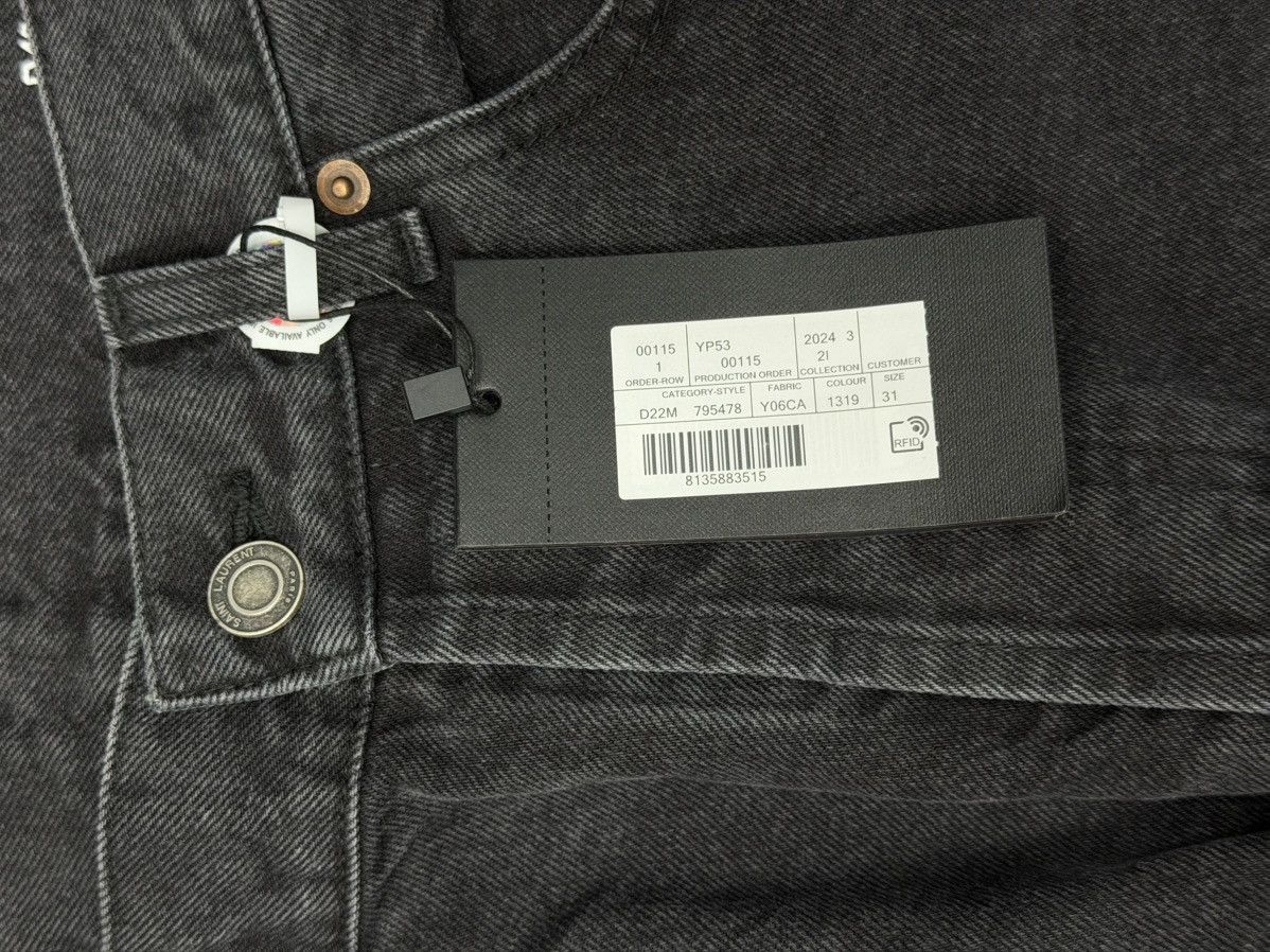 Saint Laurent Paris SAINT LAURENT Paris Straight-Leg Black Denim Jeans (Size 31) Size US 33 - 4 Thumbnail