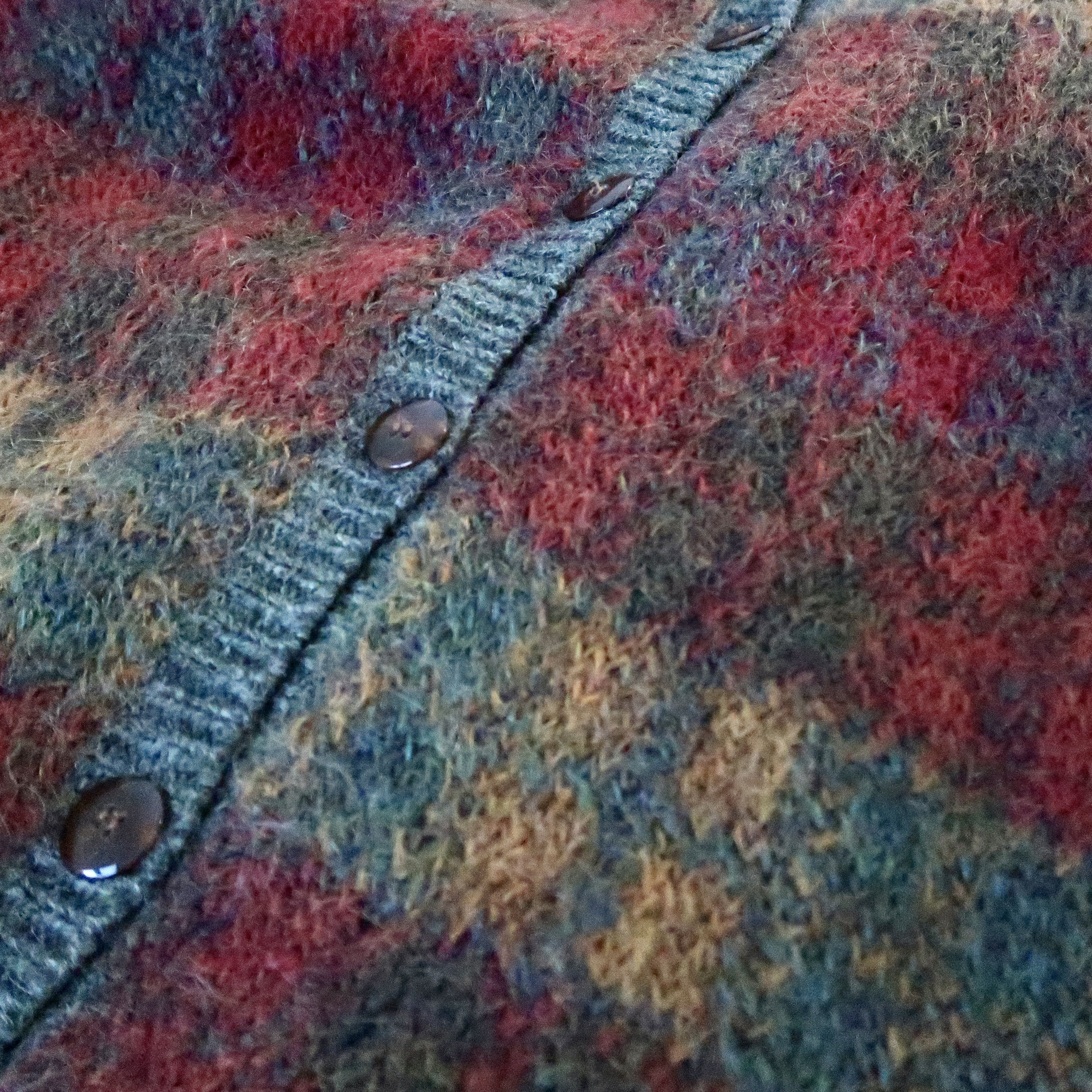 Vintage 1990s SUSAN BRISTOL nylon lined mohair-mix cardigan Size L / US 10 / IT 46 - 11 Thumbnail