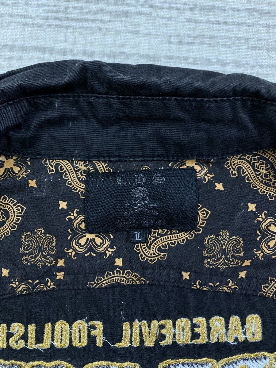 Hysteric Glamour × Vintage Vintage Rude Bones Embroidery Shortsleeve Button Ups Shirt Size US M / EU 48-50 / 2 - 9 Thumbnail