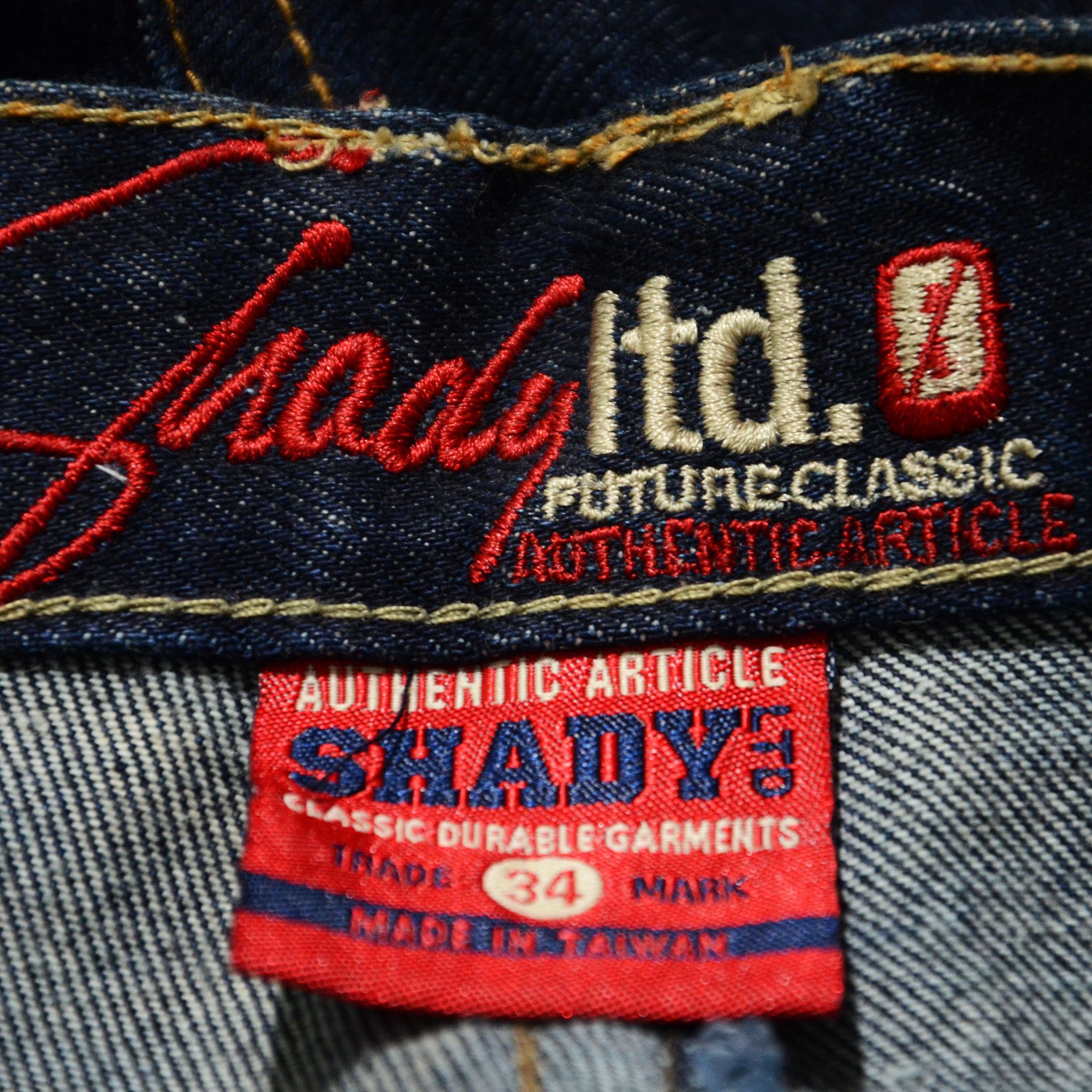 Shady Ltd Shady.Ltd Jorts Y2K Eminem Hip Hop Streetwear Dark Denim Size US 34 / EU 50 - 6 Thumbnail