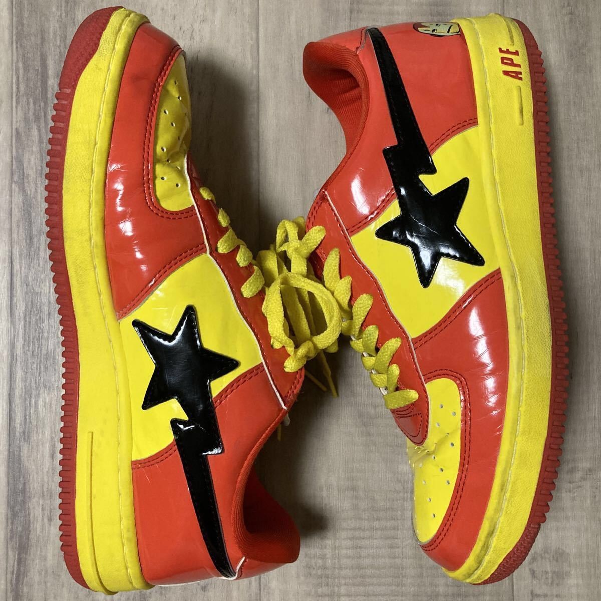 Bape × Marvel Comics × Nigo BAPE × MARVEL COMICS IronMan BAPESTA patent leather sneakers Size US 10.5 / EU 43-44 - 3 Thumbnail