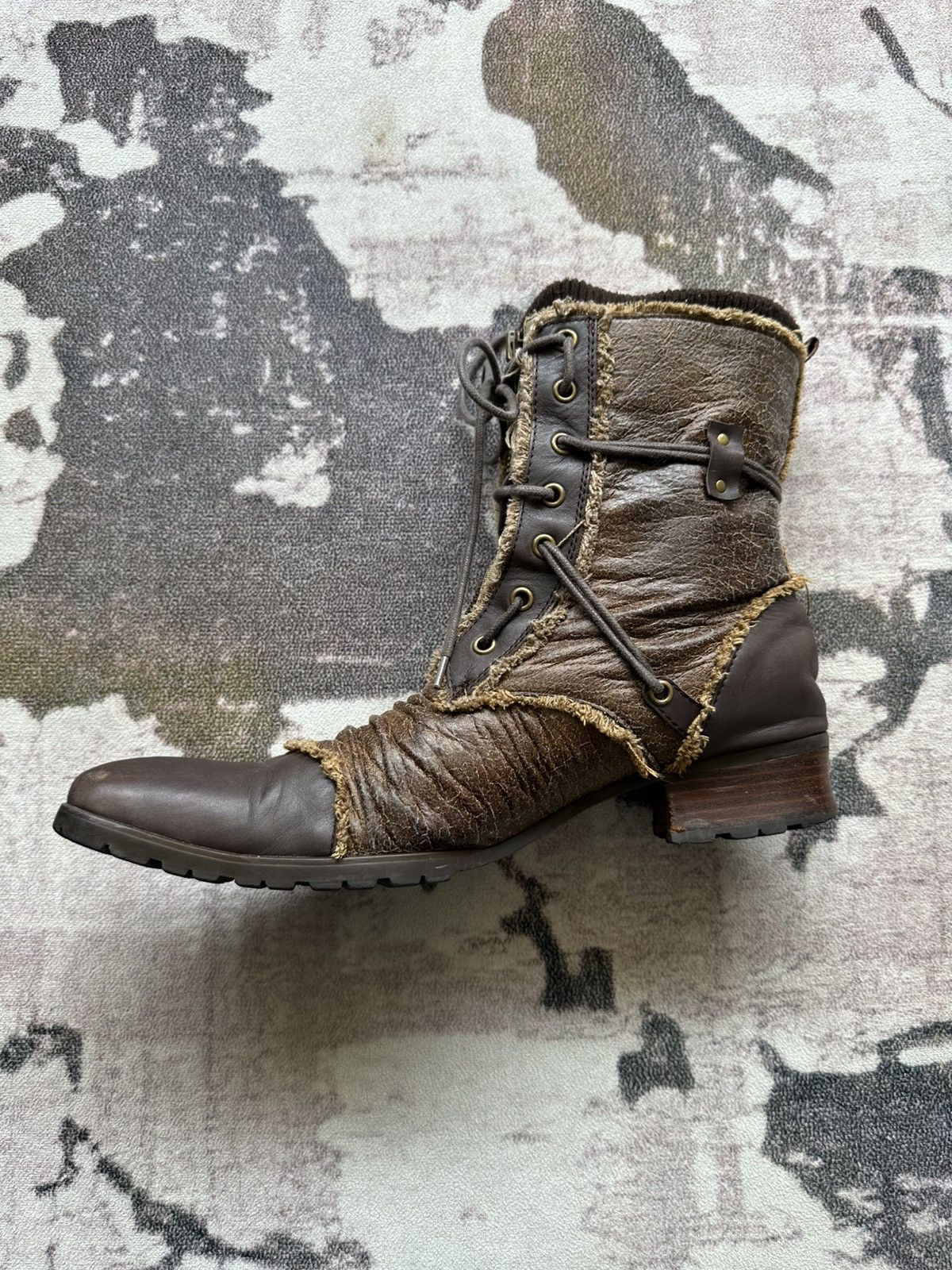 BUFFALO BOBS 2009 Buffalo Bobs double layered leather combat boots Size US 9.5 / EU 42-43 - 5 Thumbnail