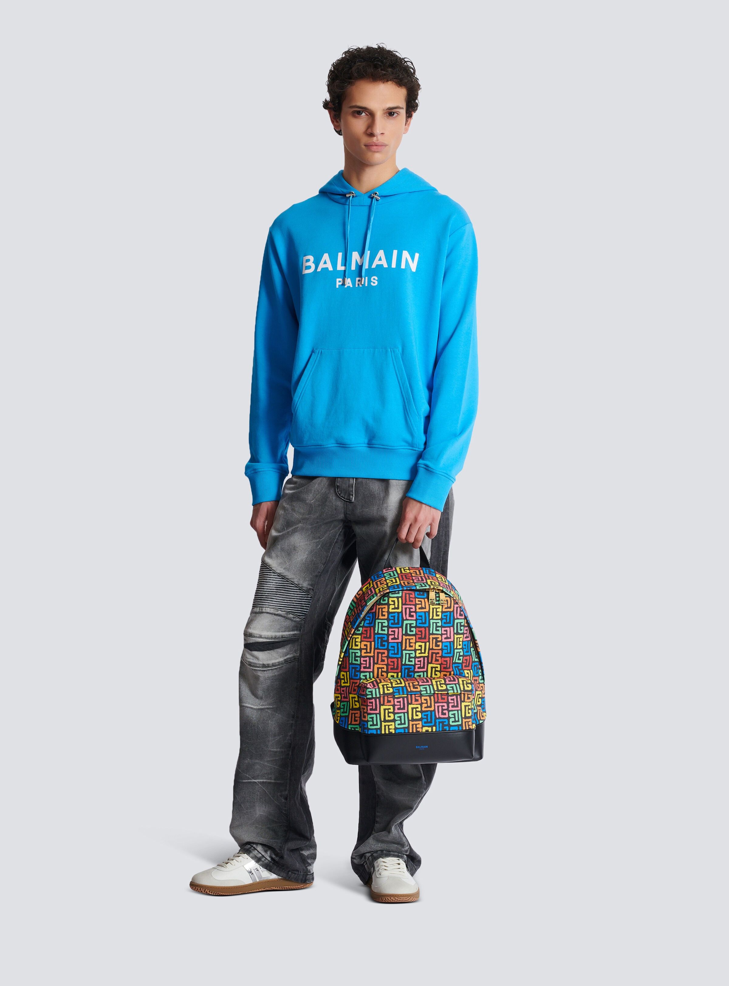 Balmain o1s1wg111025 Size: OS/Canvas Backpack in Multicolor Size ONE SIZE - 5 Thumbnail