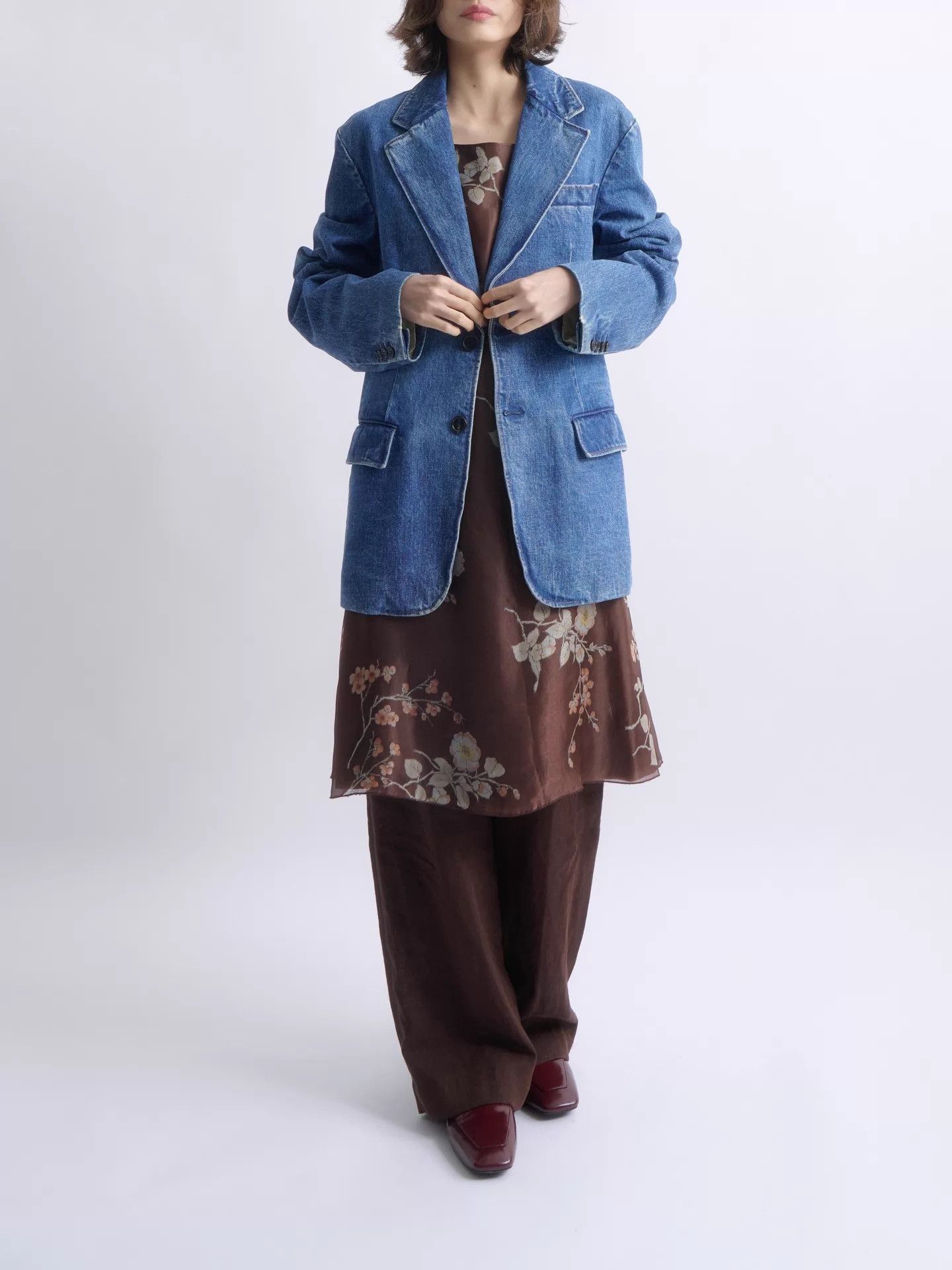 Prada PRADA 2019ss Menswear Washed Denim Blue Blazer Size US S / EU 44-46 / 1 - 7 Thumbnail