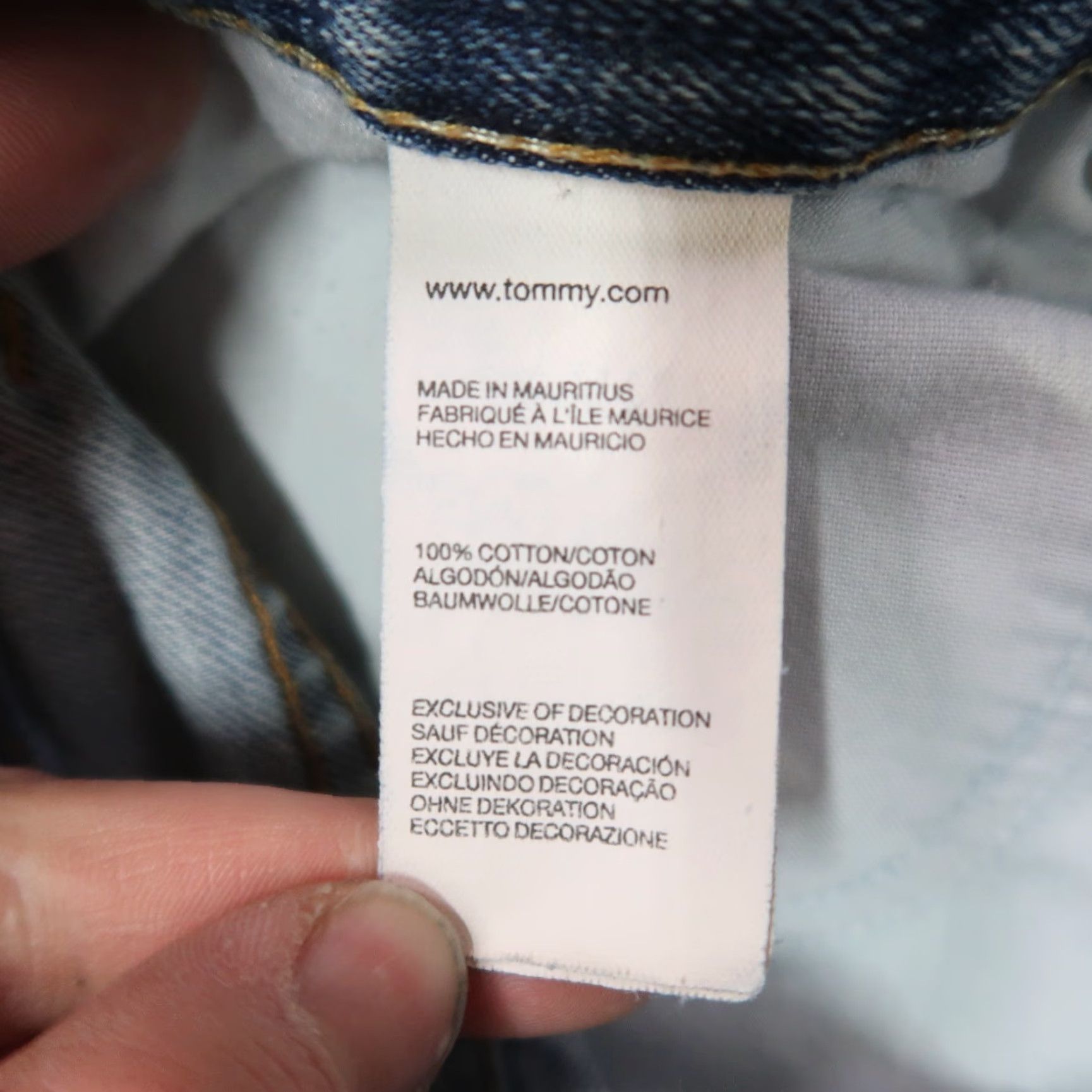Tommy Hilfiger Tommy Hilfiger relaxed Jeans Men 34x30 Blue Distressed Denim Straight 5-Pocket Zip Button Vintage: No 80s 90s Theme Mens Jeans Size US 34 / EU 50 - 4 Thumbnail
