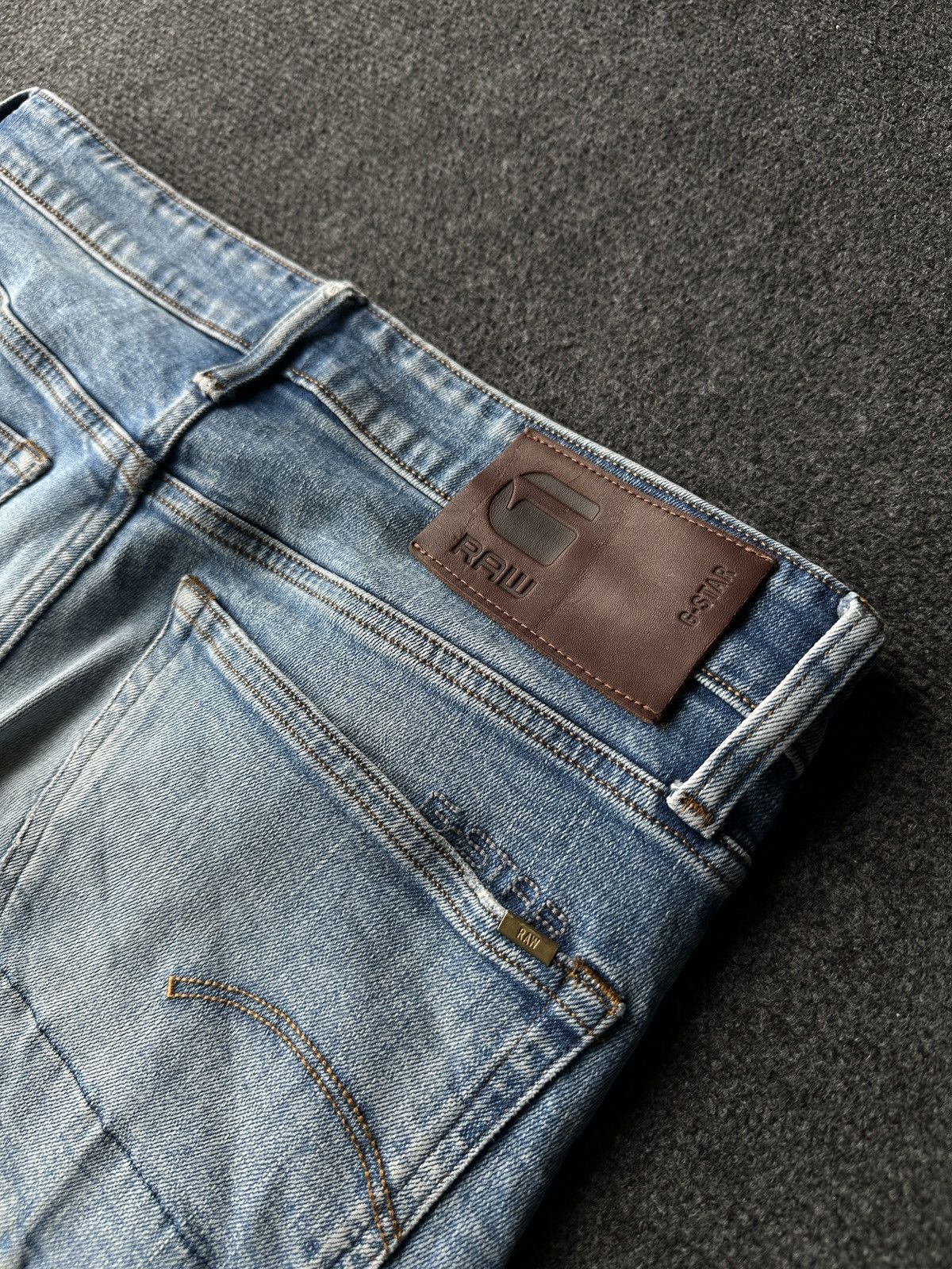 G-Star 🚨 PUNK G STAR RAW 3301 BLUE MEN DENIM JEANS Size US 32 / EU 48 - 11 Thumbnail