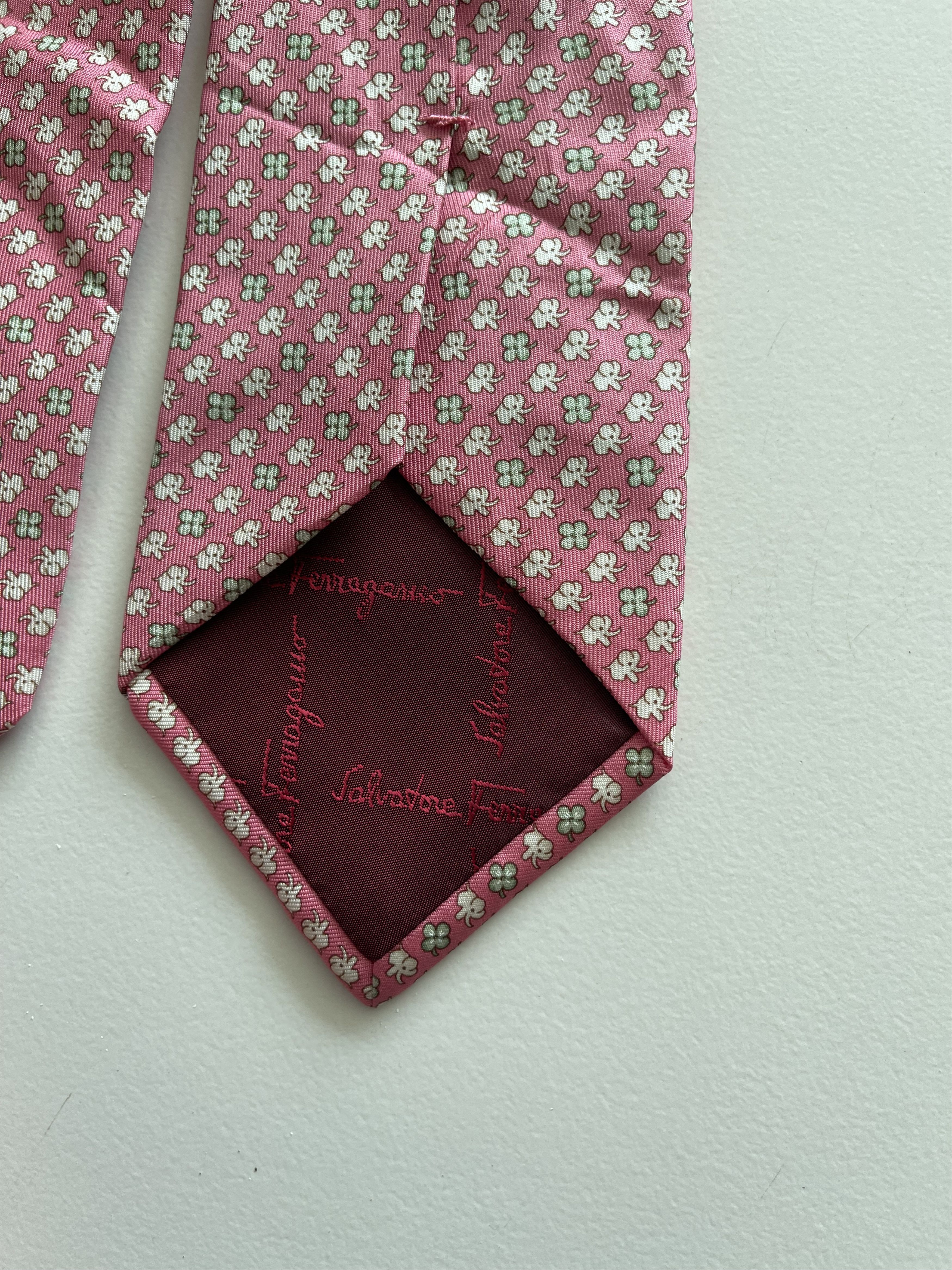 Designer × Salvatore Ferragamo Salvatore Ferragamo Neck Tie Silk Size ONE SIZE - 4 Thumbnail