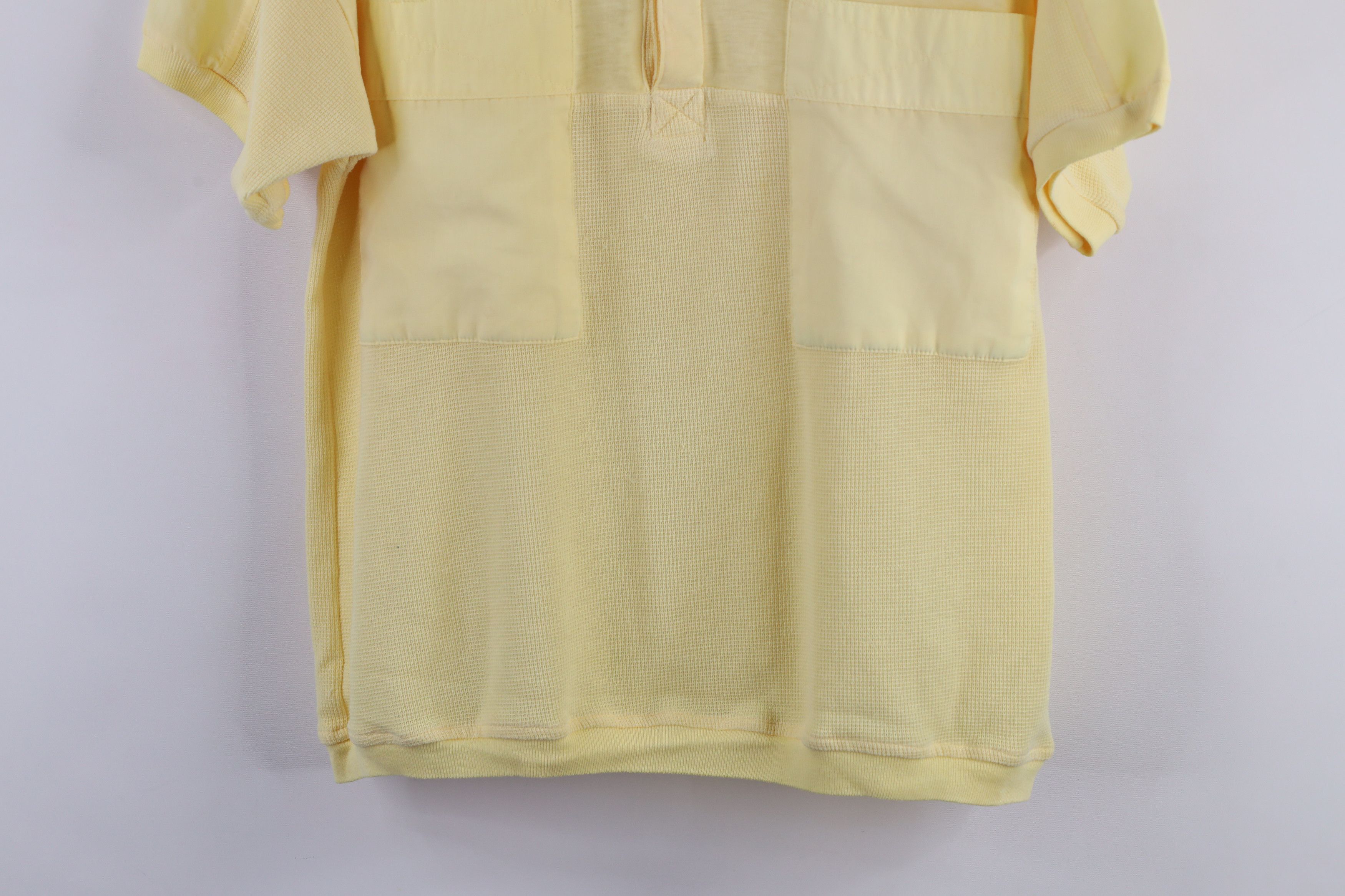 Vintage Vintage 90s Streetwear Thermal Waffle Knit Pullover Polo Size US S / EU 44-46 / 1 - 3 Thumbnail