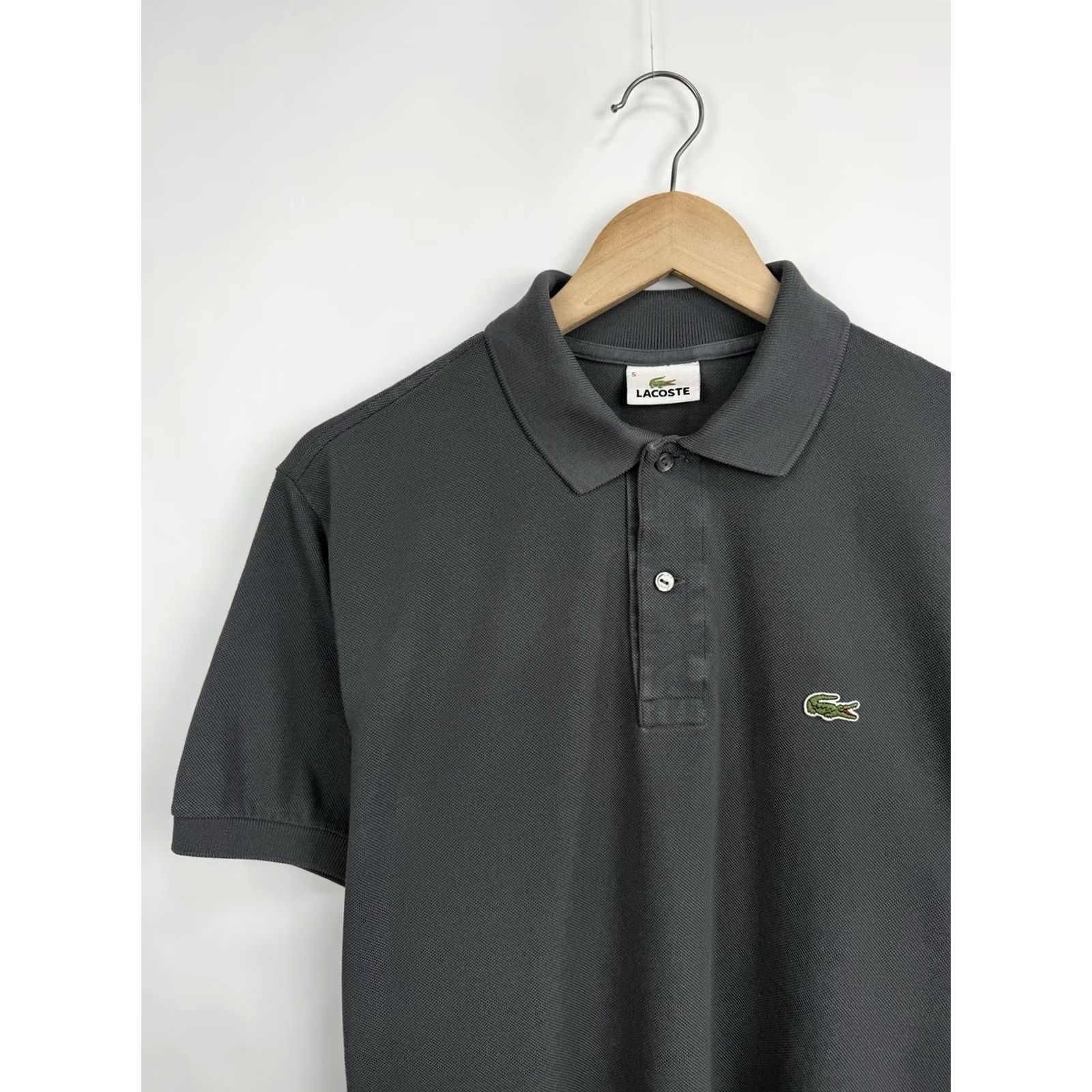 Lacoste VINTAGE Lacoste Polo T-Shirt Mens L 90s Made in France Gray Retro Rare Size US L / EU 52-54 / 3 - 3 Thumbnail