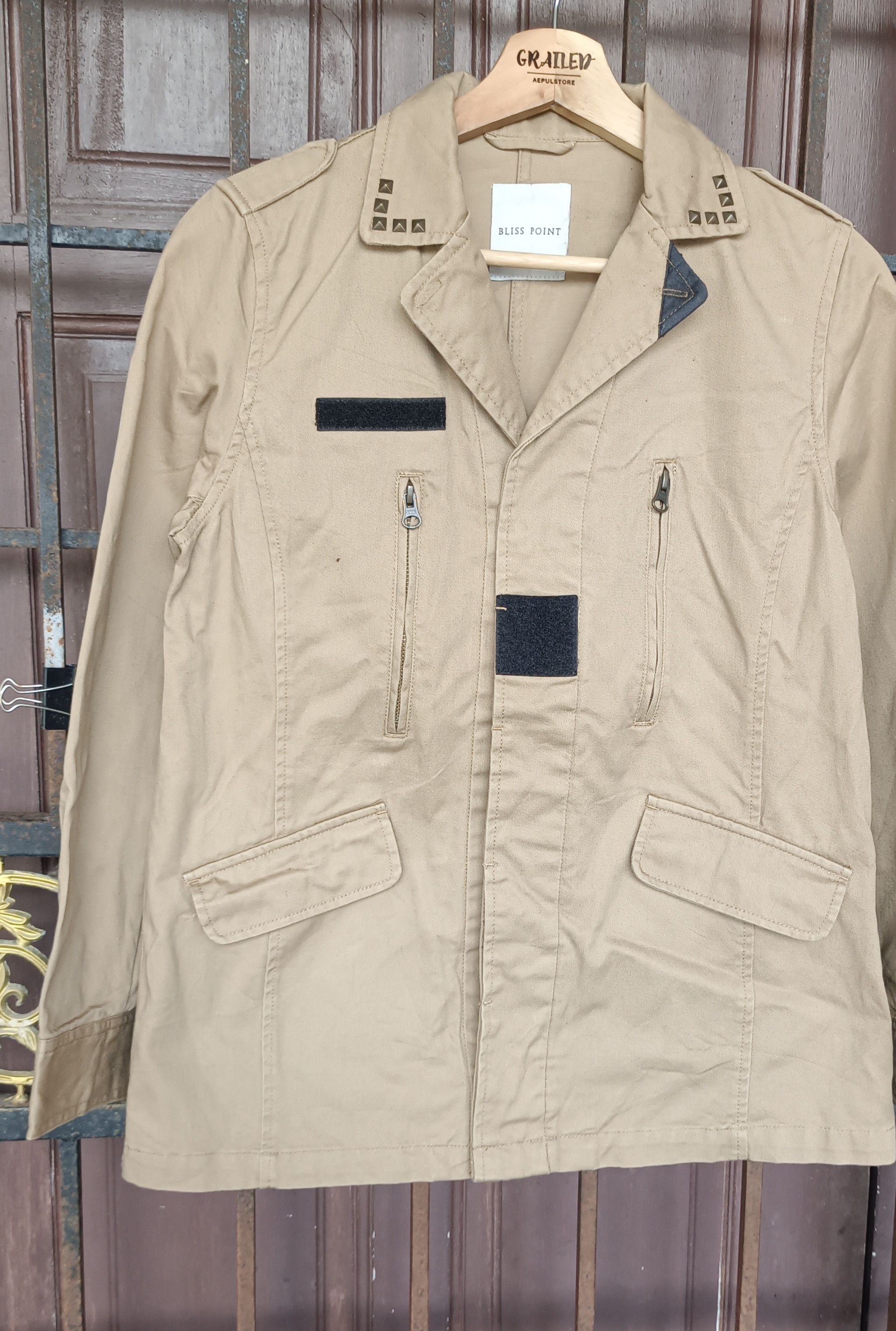 Japanese Brand Vintage🔥 Bliss Point Military Spark Button Jacket Size US S / EU 44-46 / 1 - 5 Thumbnail