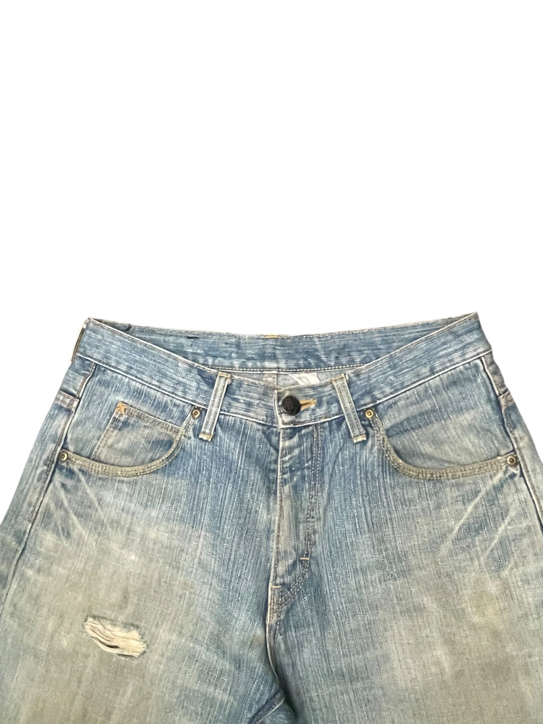 Lee Vintage Lee 101 Faded Distresed Patched Size US 32 / EU 48 - 3 Thumbnail