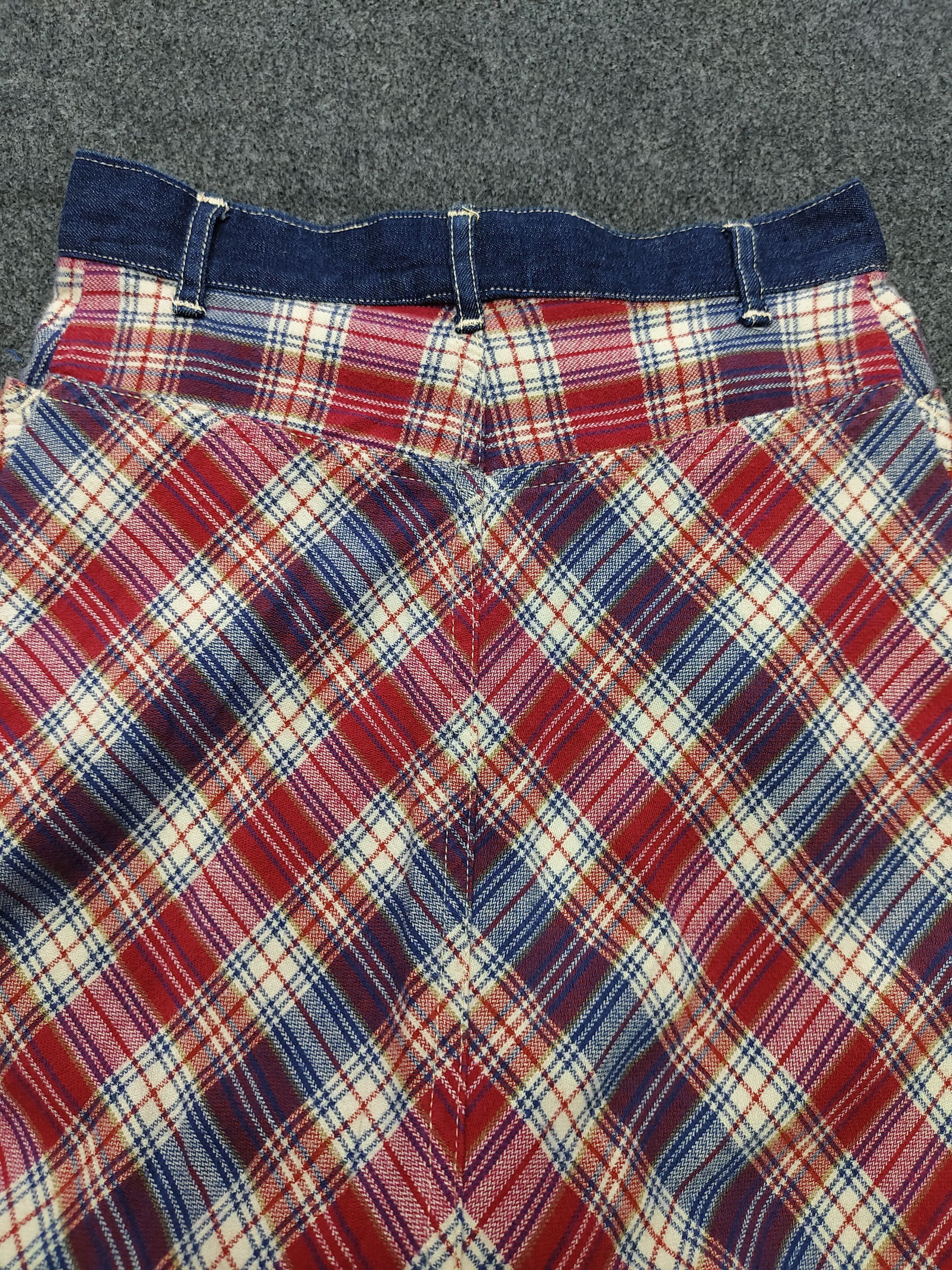 Chevignon 🇯🇵 Vtg Chevignon Girl Tartan Pattern Ankle Skirt Size 26" / US 2 / IT 38 - 4 Thumbnail