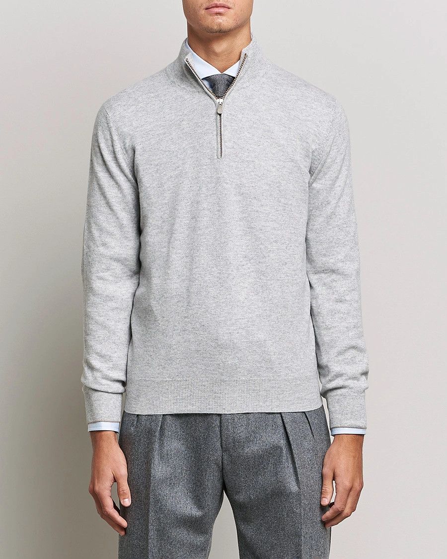 Brunello Cucinelli o1y0526 Sweater in Light Gray Size US XL / EU 56 / 4 - 3 Thumbnail