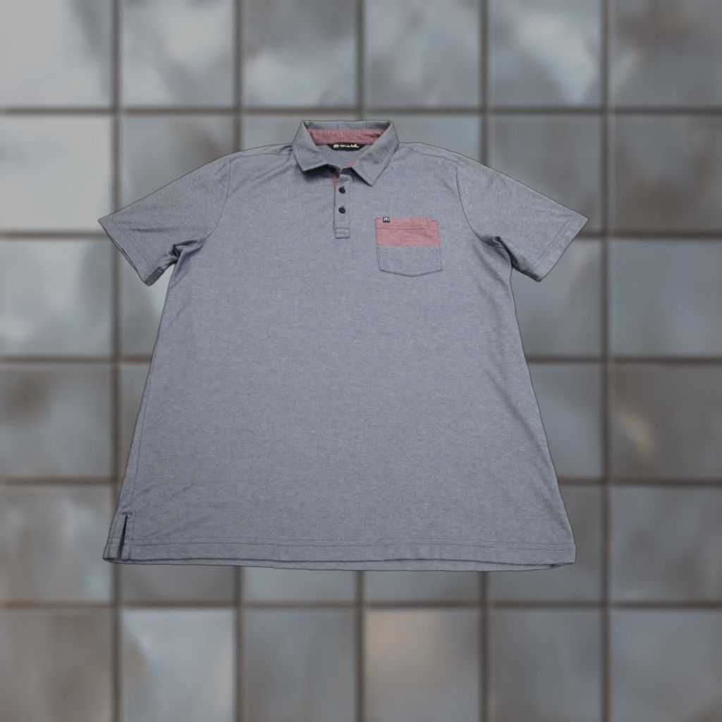 TravisMathew TravisMathew Polo Shirt Mens XL Blue Contrast Pocket Pima Cotton Golf Casual Size US XL / EU 56 / 4 - 1 Thumbnail