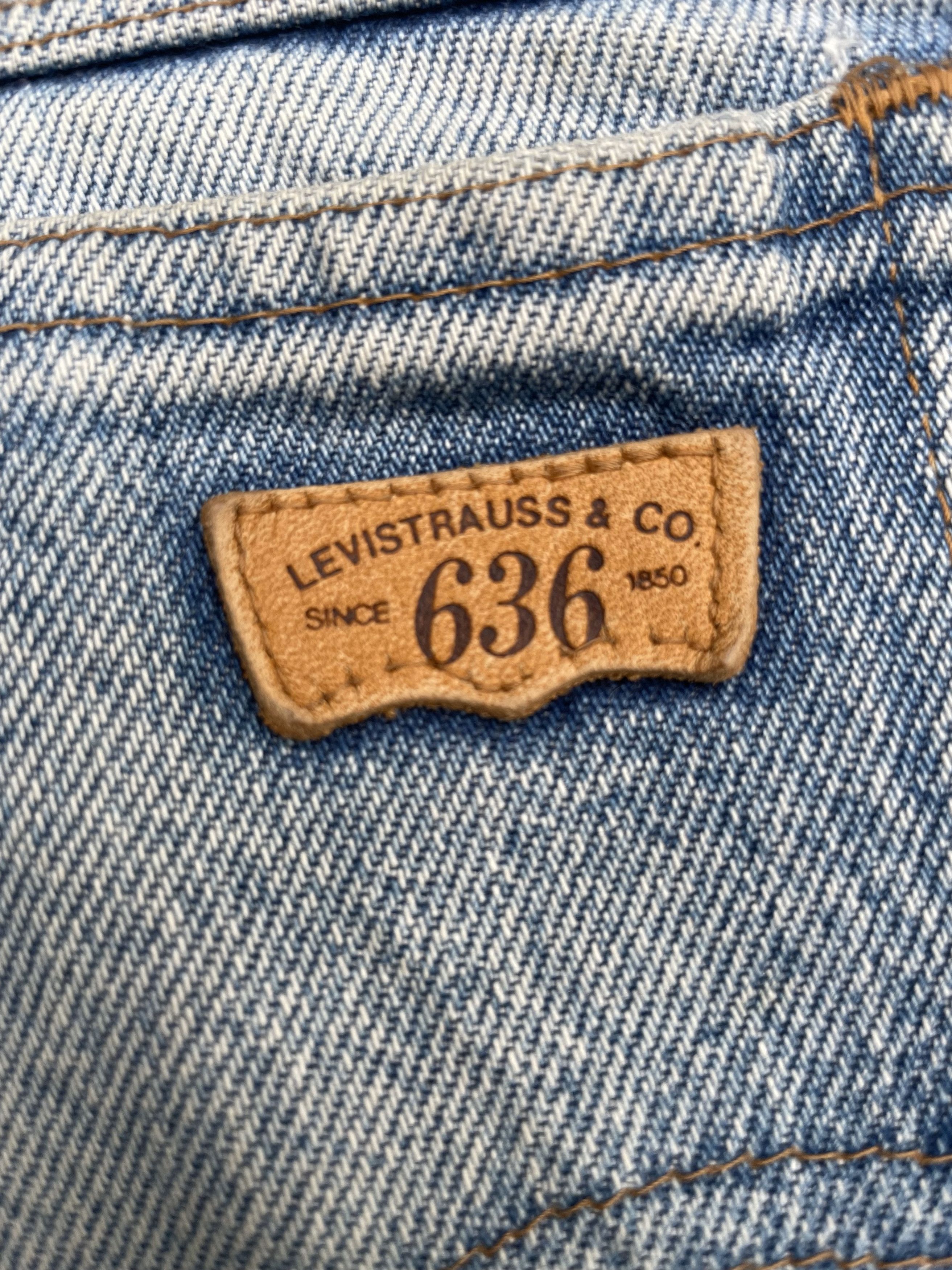 Levi's Vintage 1992 Levis 636 E Faded Distresed Size US 29 - 6 Thumbnail