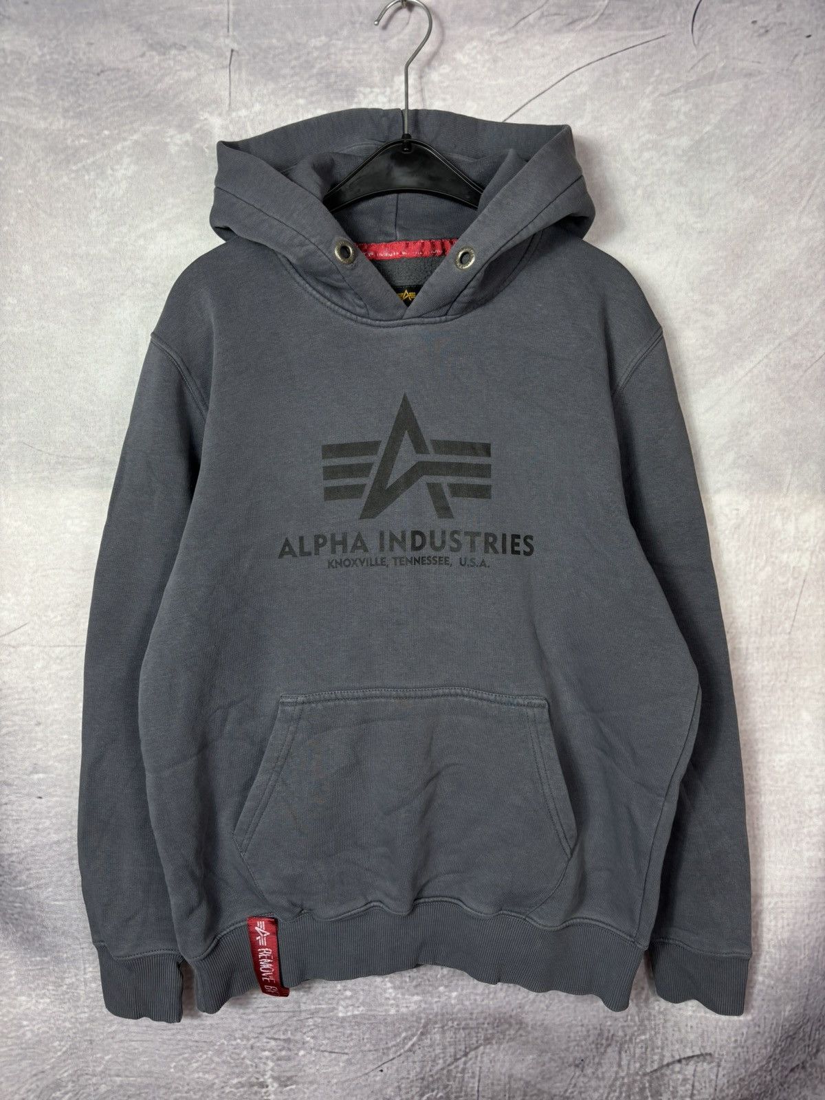 Alpha Industries Alpha Industries Gray Faded Heavy Hoodie Size US M / EU 48-50 / 2 - 1 Thumbnail