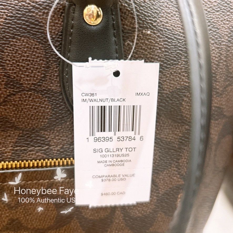 Coach Gallery Tote Bag In Signature Canvas CW381 Size ONE SIZE - 5 Thumbnail