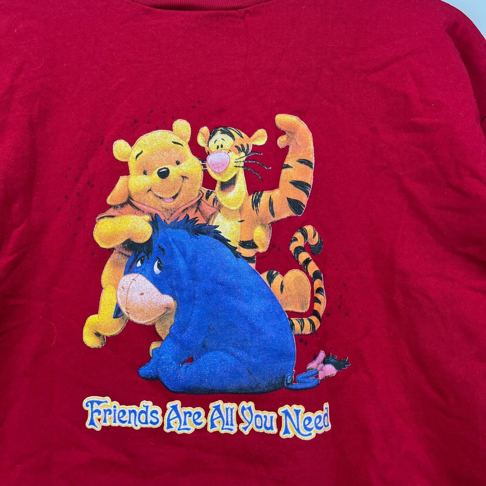 Disney Vintage Winnie the Pooh Tigger Eeyore T-Shirt Womens 2XL Size XXL / US 16-18 / IT 52-54 - 4 Thumbnail