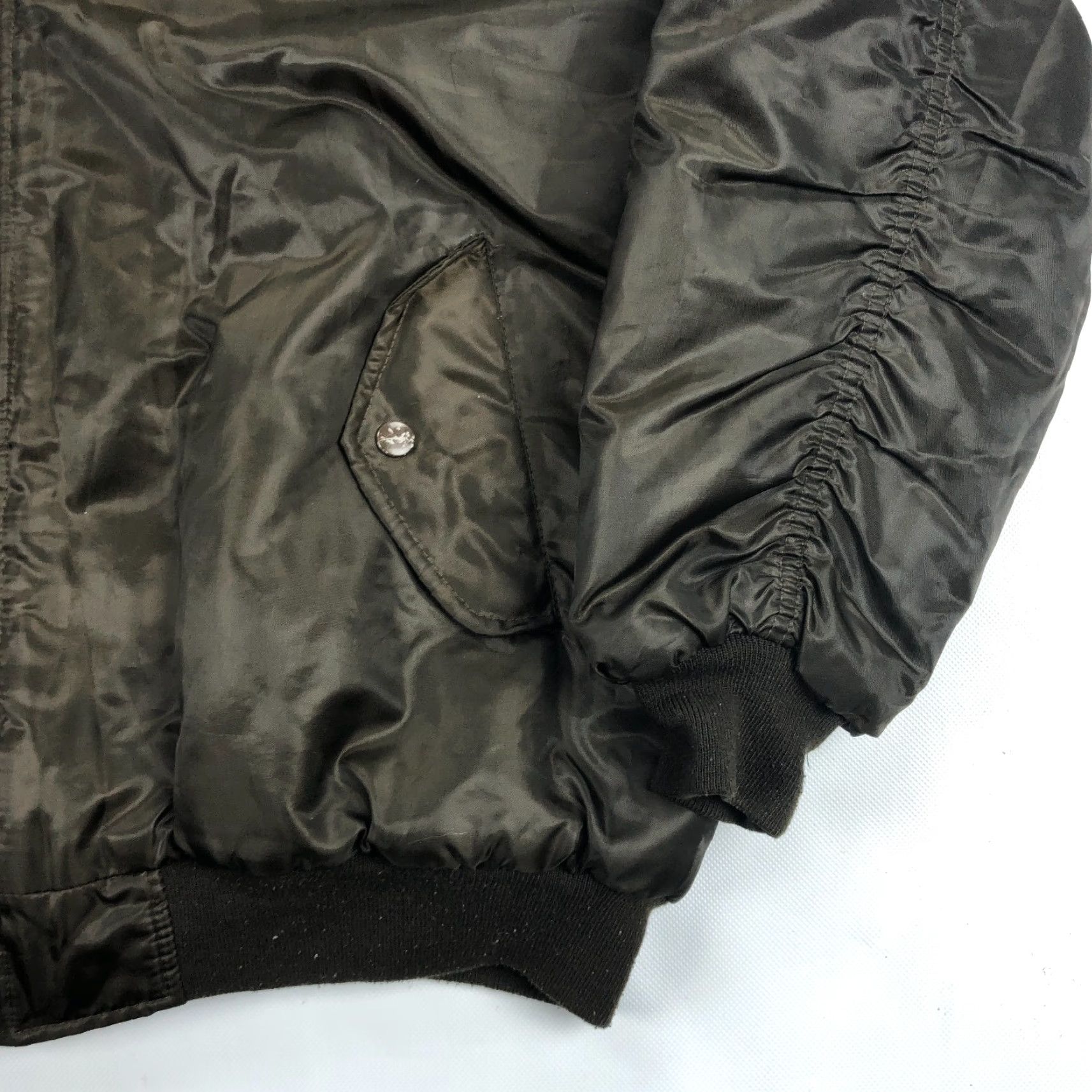 Industrie VINTAGE N2B Pilots Flight Jacket 2XL Nylon Military Bomber Jacket Hooded Fur Brown Unisex Adults Winter Spring Casual Mens Womens Size US XXL / EU 58 / 5 - 3 Thumbnail