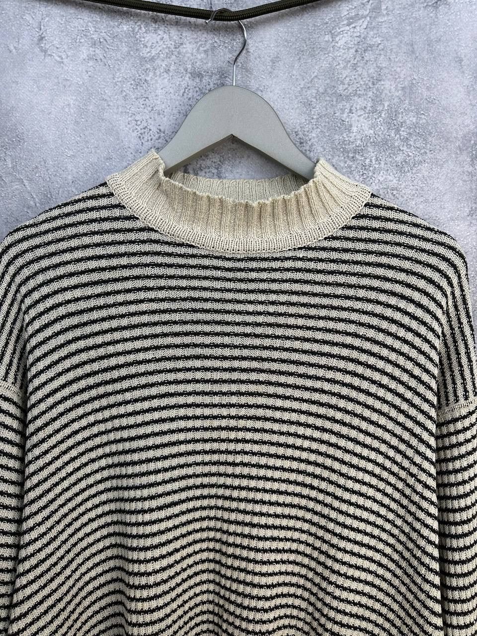 JOSEPH HOMME Joseph Homme Tricot Linen Silk VTG Knit Sweater Stripe Size US XL / EU 56 / 4 - 4 Thumbnail