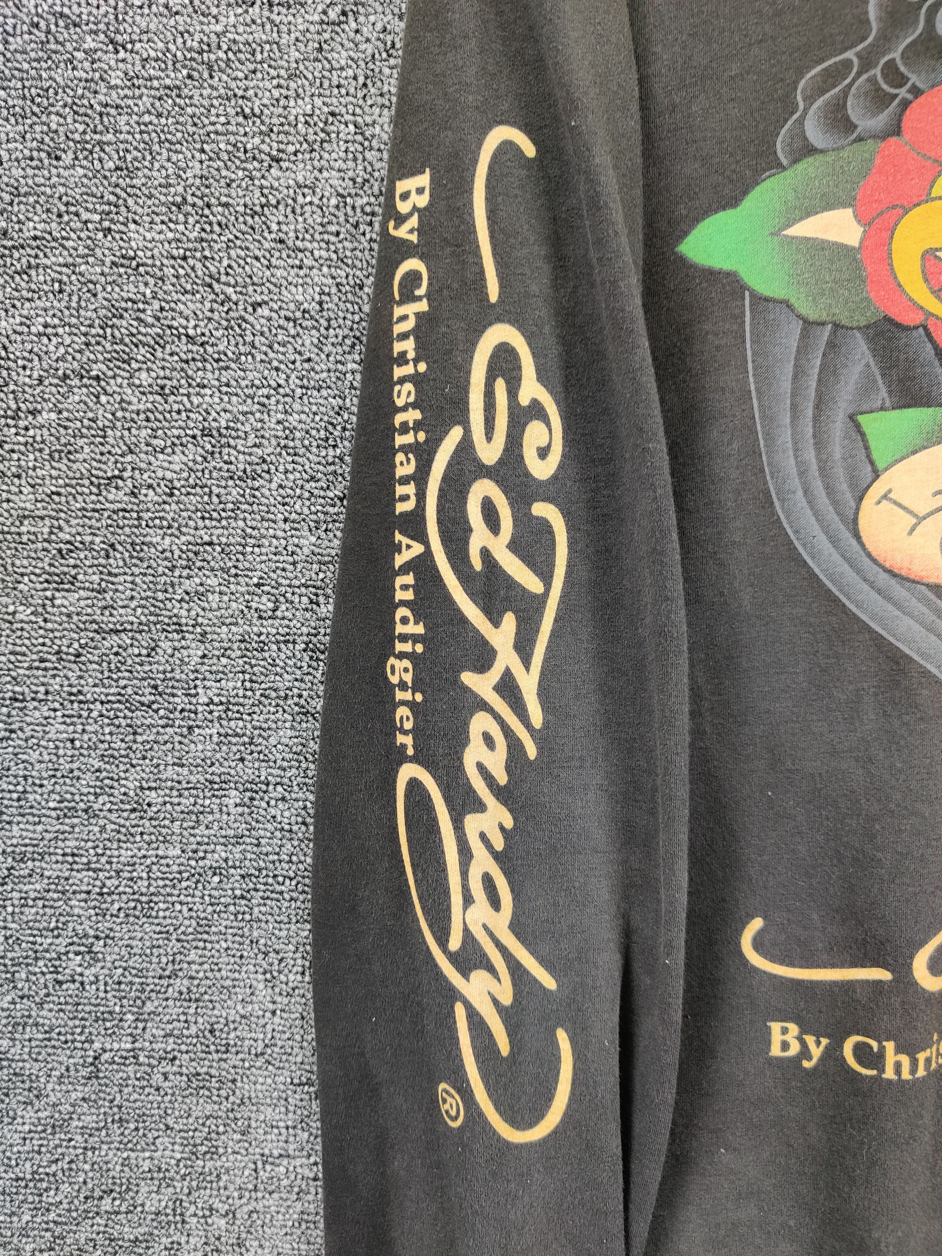 Ed Hardy Vintage Ed Hardy Christian Audigier Zipper Hoodie Size US XL / EU 56 / 4 - 4 Thumbnail