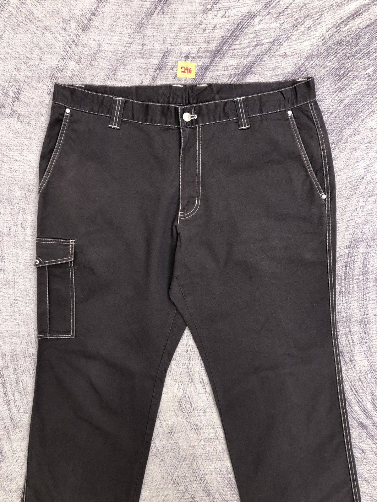 Vintage Black Carpenter Cargo Trousers With 5 Pocket Size US 37 - 2 Thumbnail