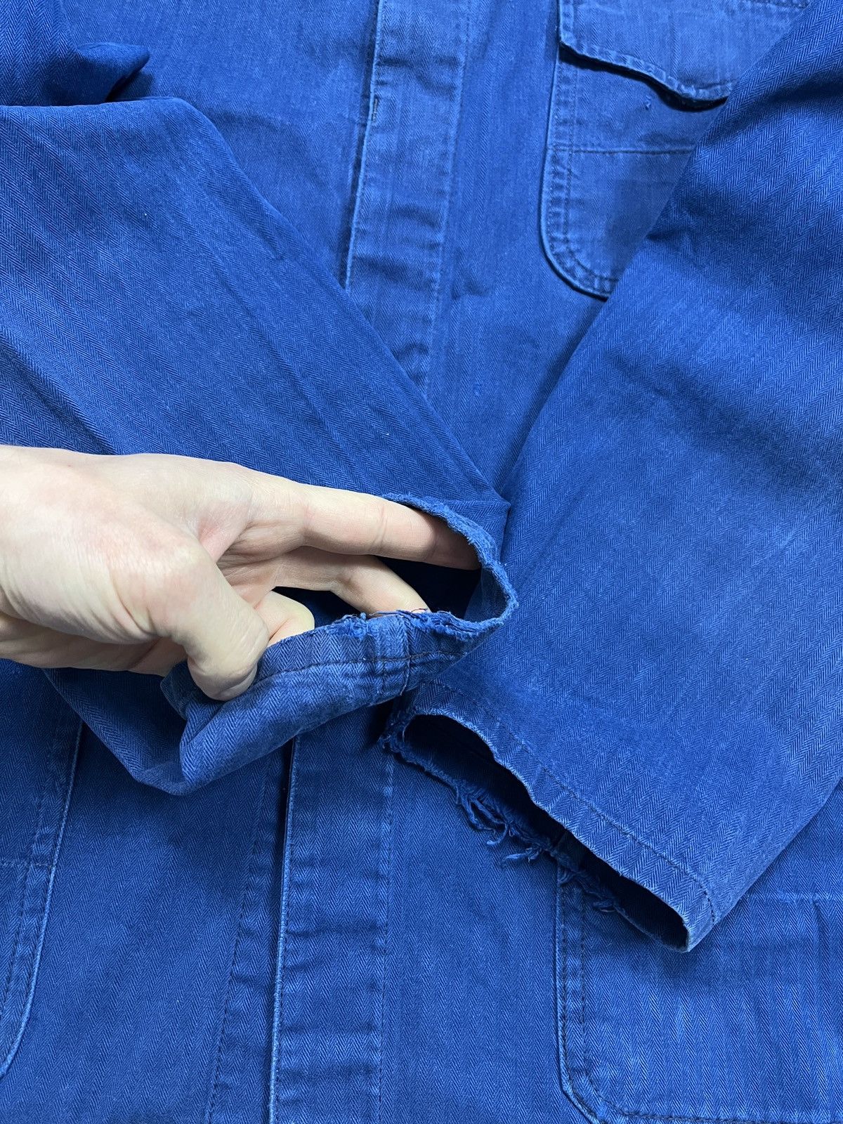 Le Laboureur French Workwear German Work Jacket Sanfor Blue Chore Coat Size US M / EU 48-50 / 2 - 11 Thumbnail