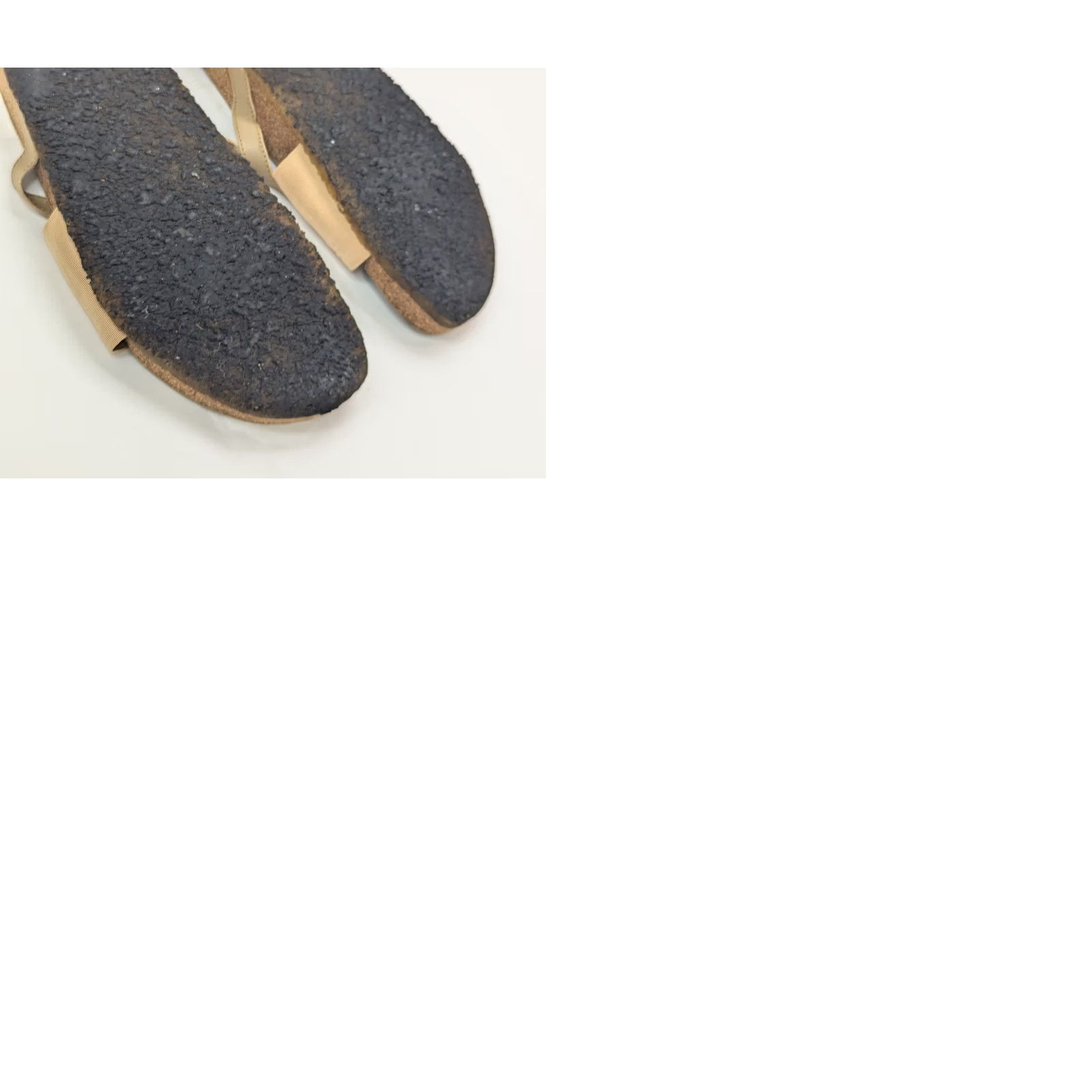 Vintage Stegmann Sandals Women 10 B Leather Cork Straps Crepe Outsole Elastic w Size US 10 / IT 40 - 9 Thumbnail