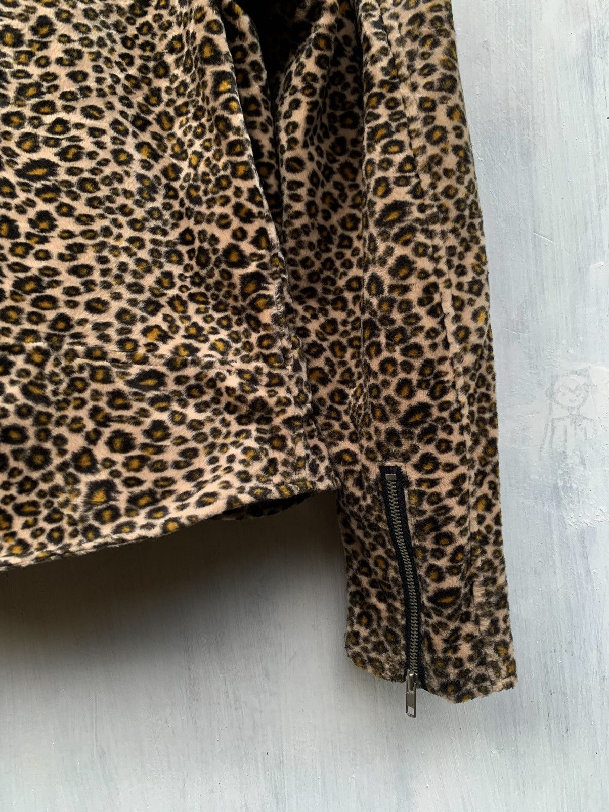 Vintage Vintage devil n bass leopard perfecto motorcycle jacket Size US L / EU 52-54 / 3 - 9 Thumbnail