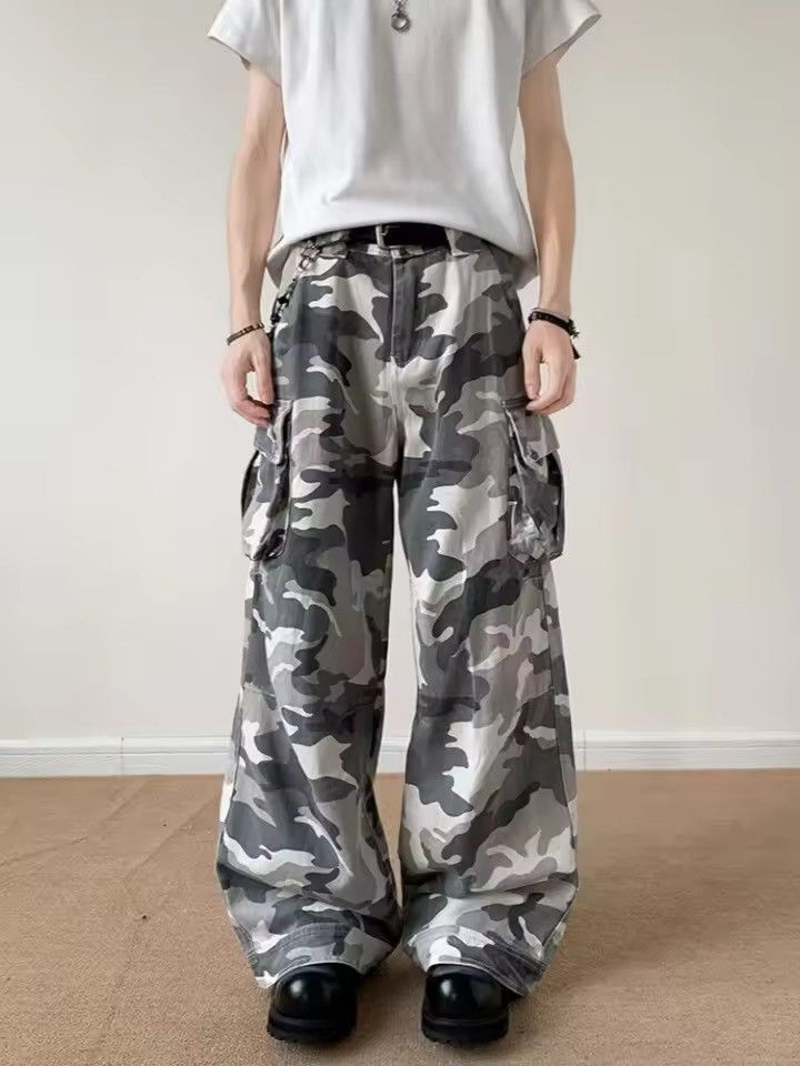 Japanese Brand Y2K Streetwear Camouflage Baggy Cargo Pant Size US 31 - 6 Thumbnail