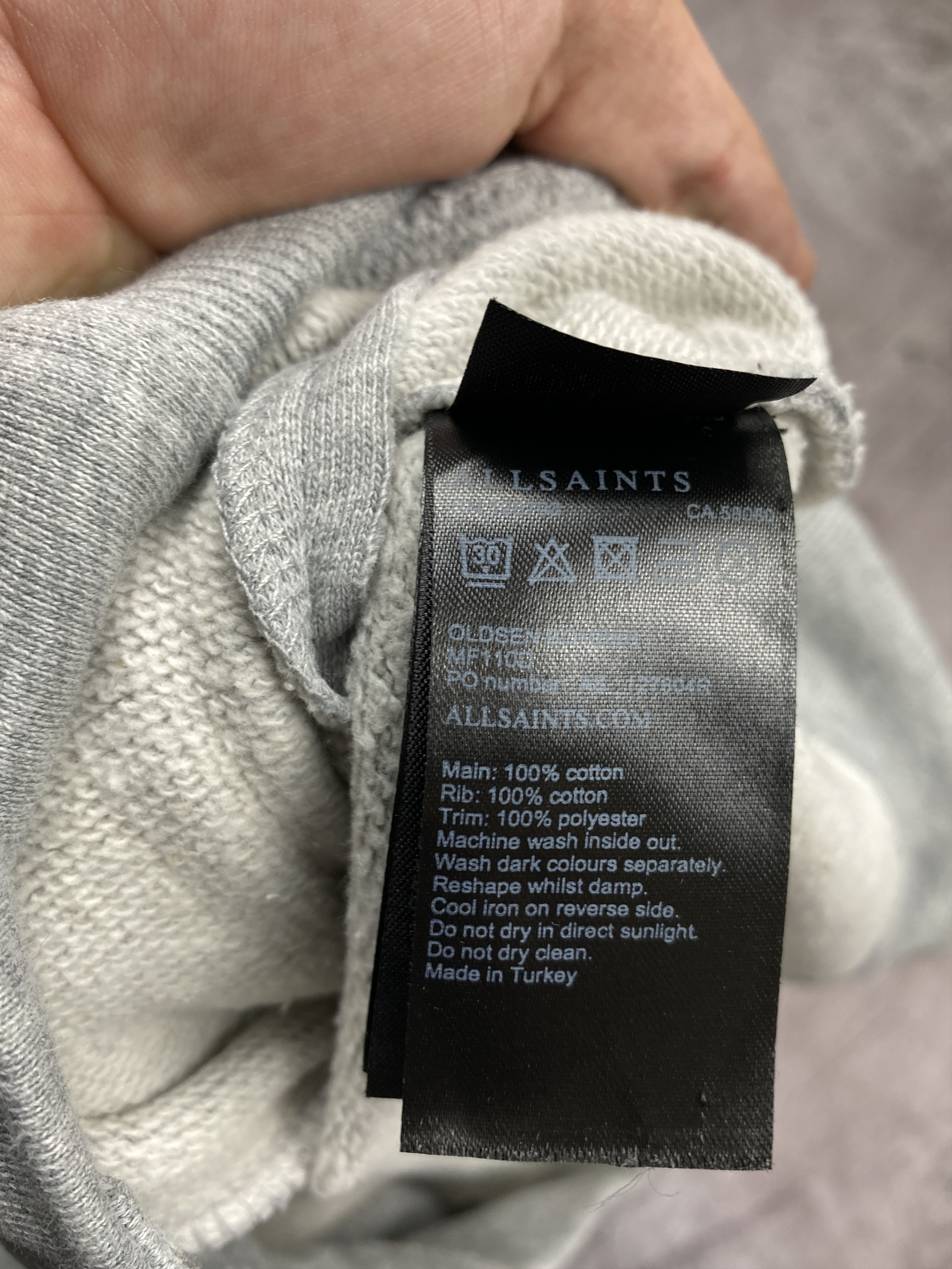 Allsaints × Vintage Allsaints Vintage Mens Oldsen Cotton Bomber Jacket Size US XS / EU 42 / 0 - 6 Thumbnail